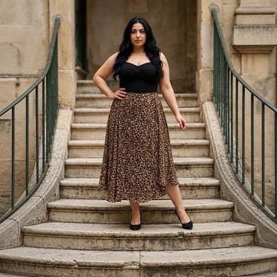 NWT Vintage Chaps Leopard Print Skirt Women’s Size 20W