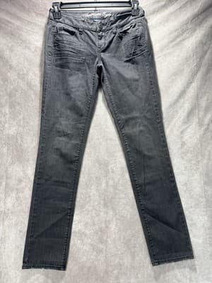 American Eagle Faded Black Stretch Skinny Jeans Women’s Size 2