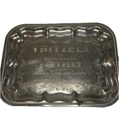 Rare 1930 Vintage Tritzels the Butter Toasted Pretzels Platter