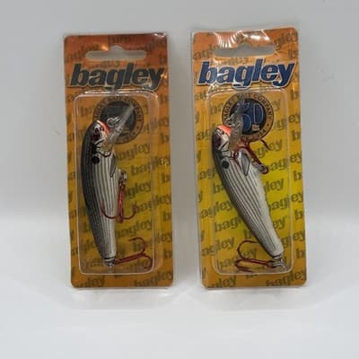 Vintage | Bagley Lure Mighty Minnow | Shad SOLD AS A PAIR
