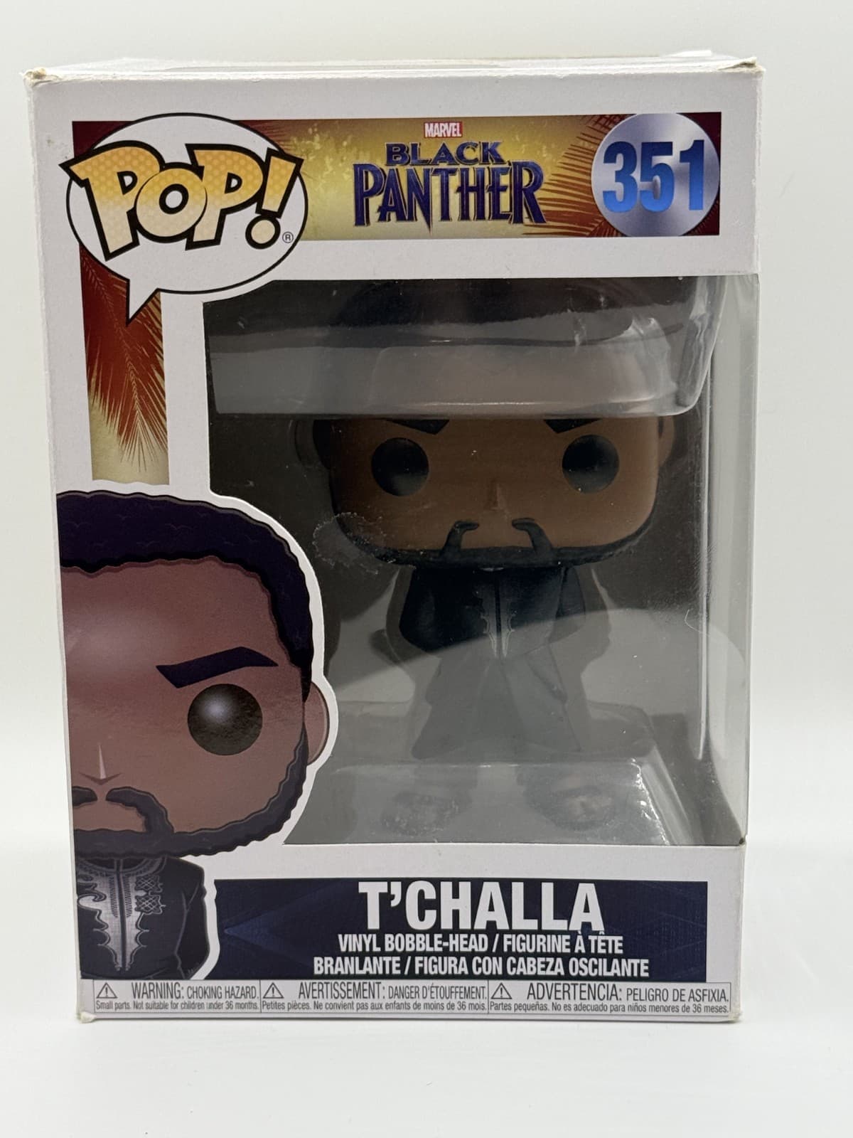 Funko Pop! - Marvel - Black Panther - T'Challa #351 Vinyl Figure