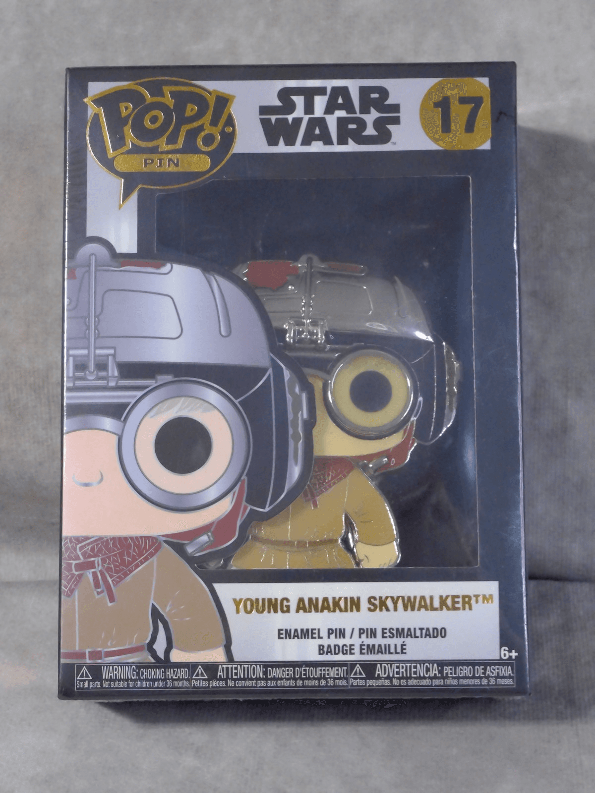 NSIB Funko Pop Pin Star Wars #17 Young Anakin Skywalker