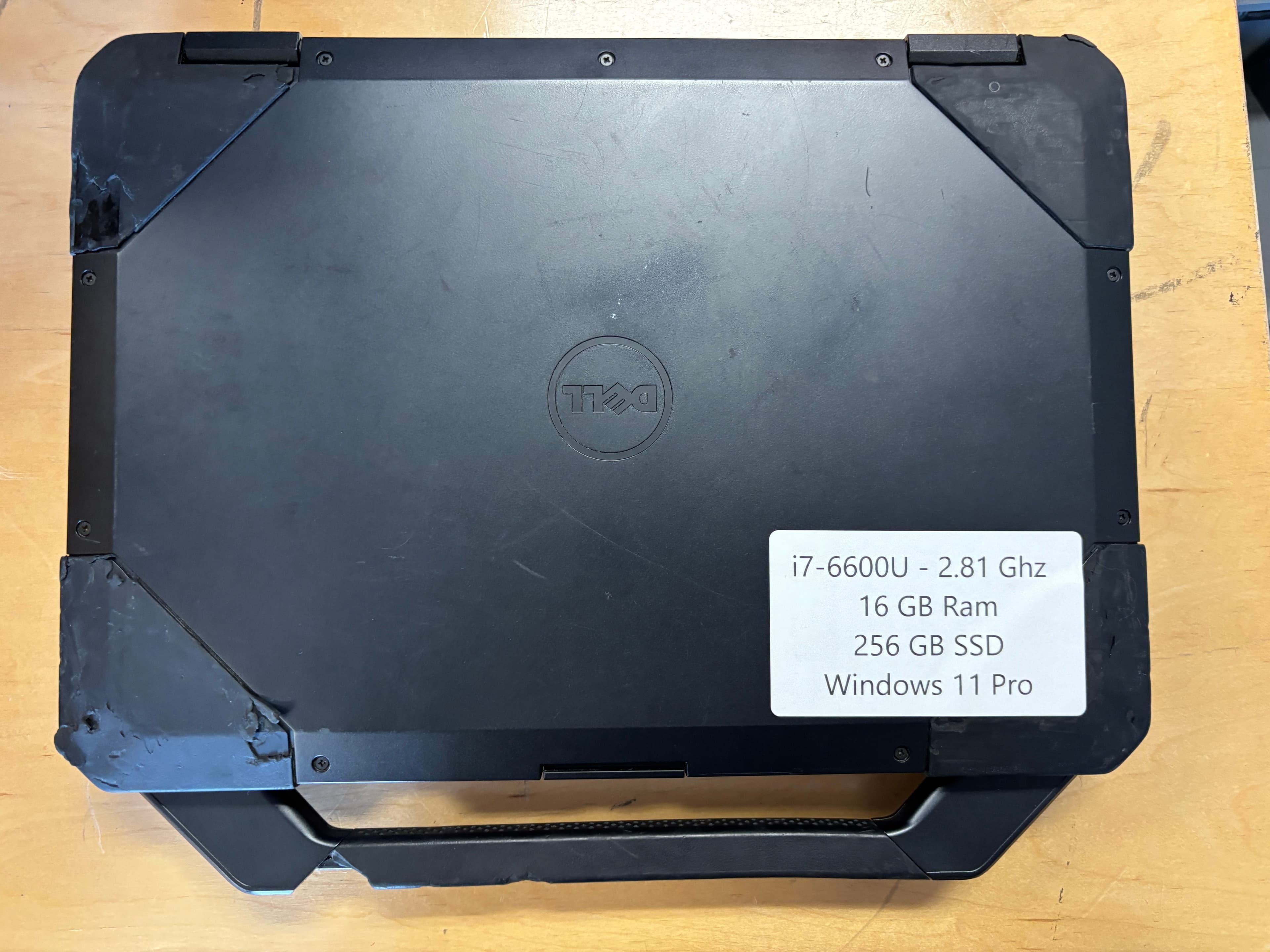 Dell Rugged Laptop i7-6600U 16GB RAM 256GB SSD