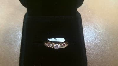 Ruby Lady's Stone & Diamond Ring 5 Diamonds .38 Carat T.W. 10K Yello (GJE003774)