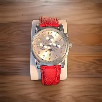 Danbury Mint Men's Moonphase Watch Working 41MM Case
