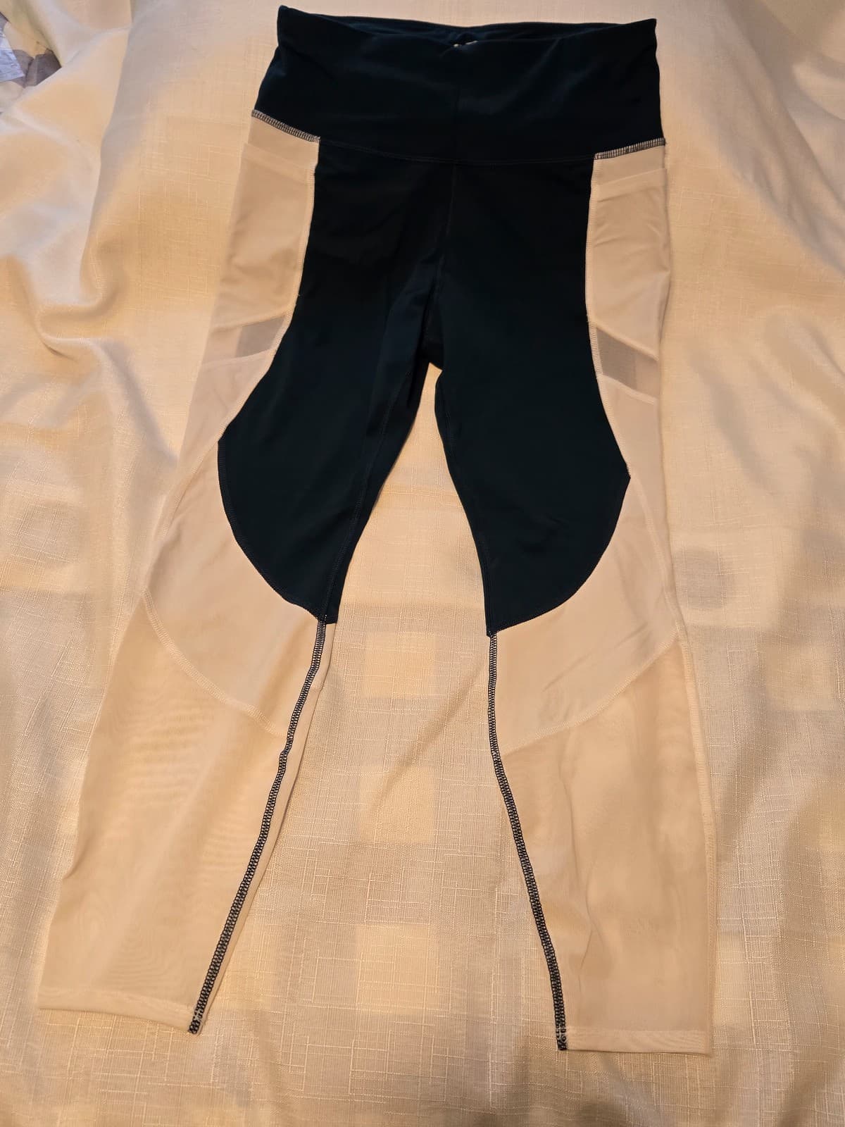 Avia Women's Athletic Leggings - Slate/Arctic White Size M, Item #1030