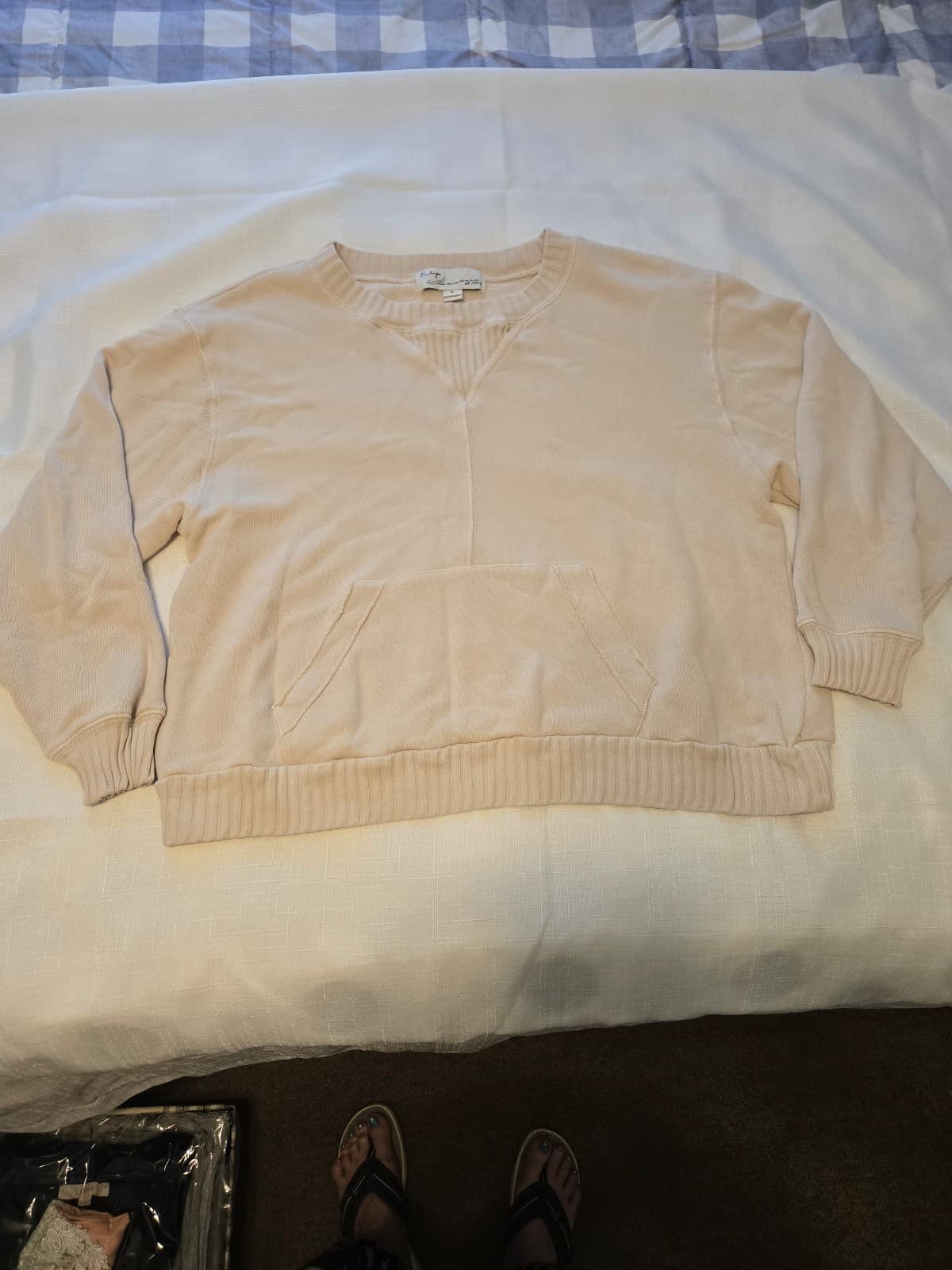 Vintage Havana Beige Sweatshirt Size M, Item #1020