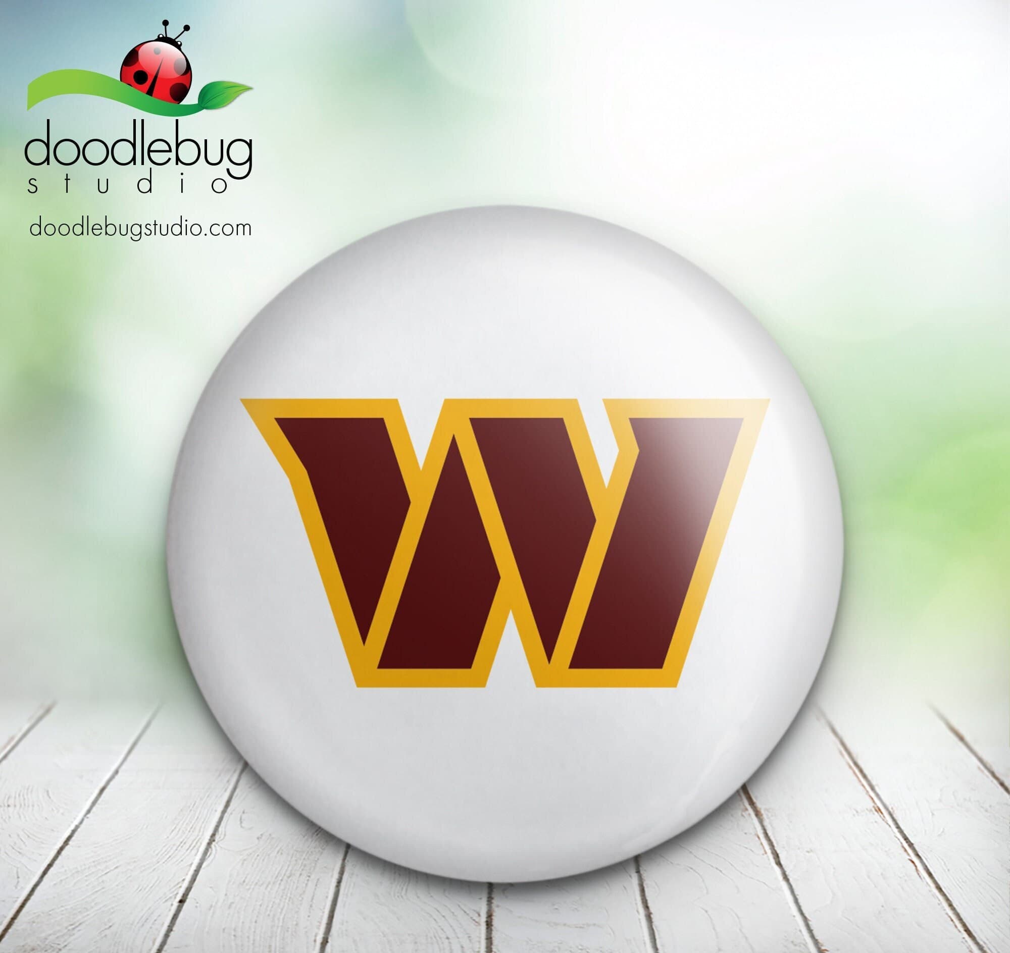 Washington Commanders “W” White Background - Button Pin