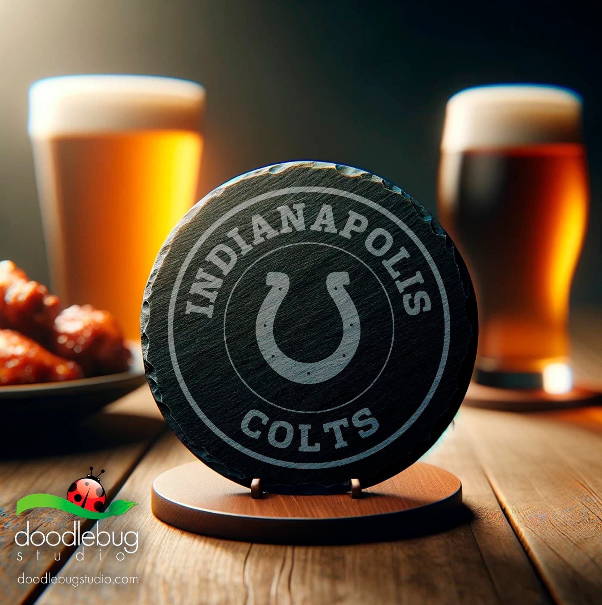 Sports Team Logo Coaster, Perfect for Game Day, Tailgating Essentials, Football Fan Gift, Man Cave Decor, Drink Accessory