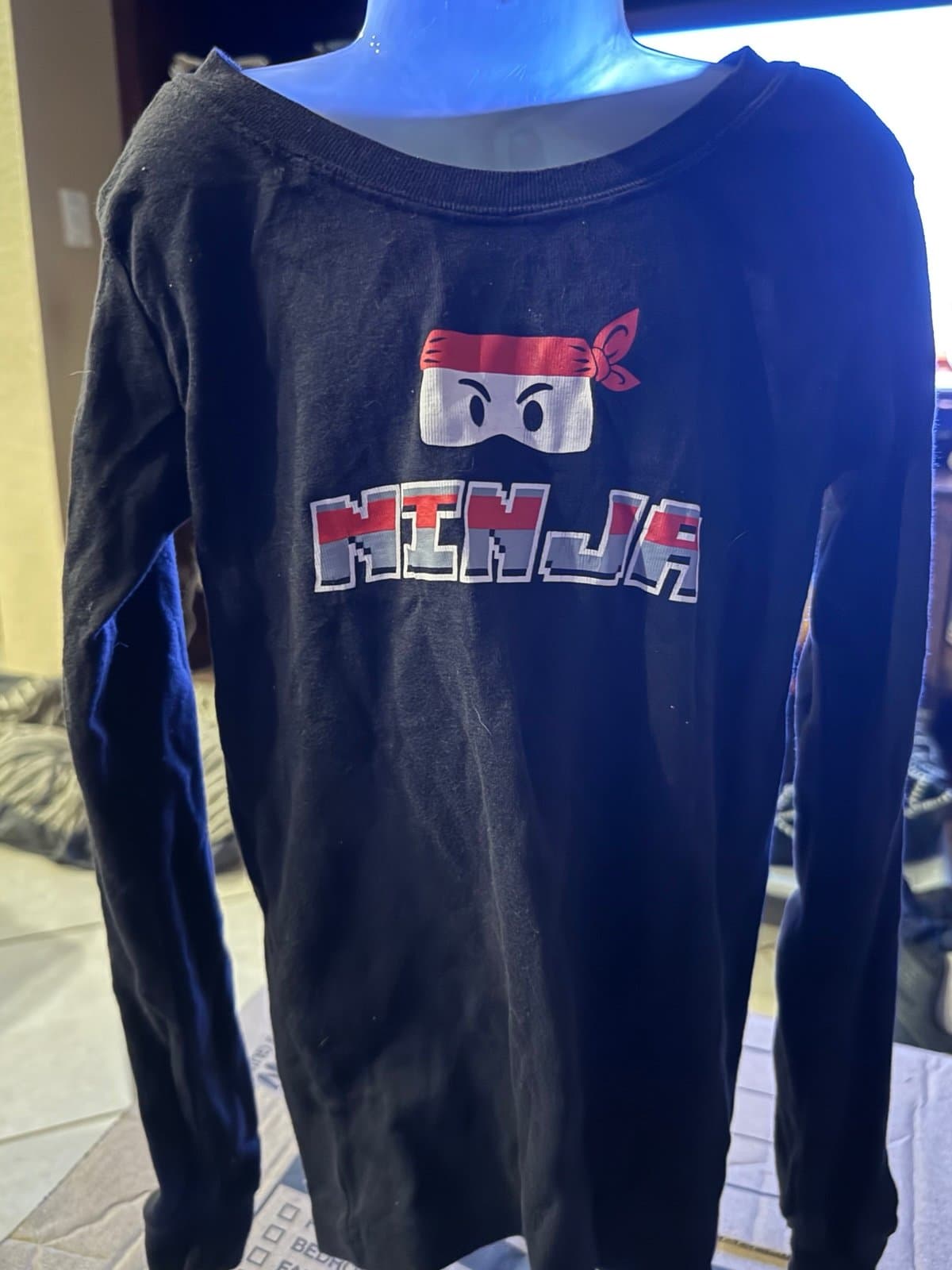 PLACE Ninja long sleeve shirt size 7