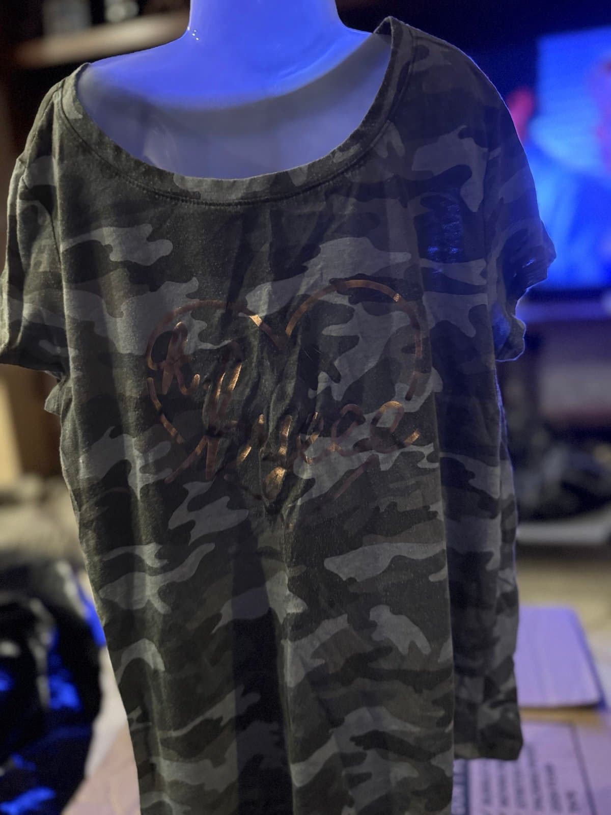 Justice Camo T-Shirt Size 10