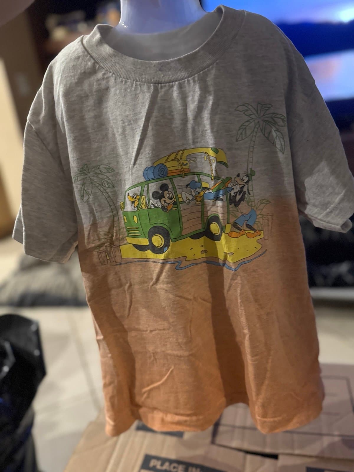 Disney Parks Mickey Donald Goofy Van T-shirt XS