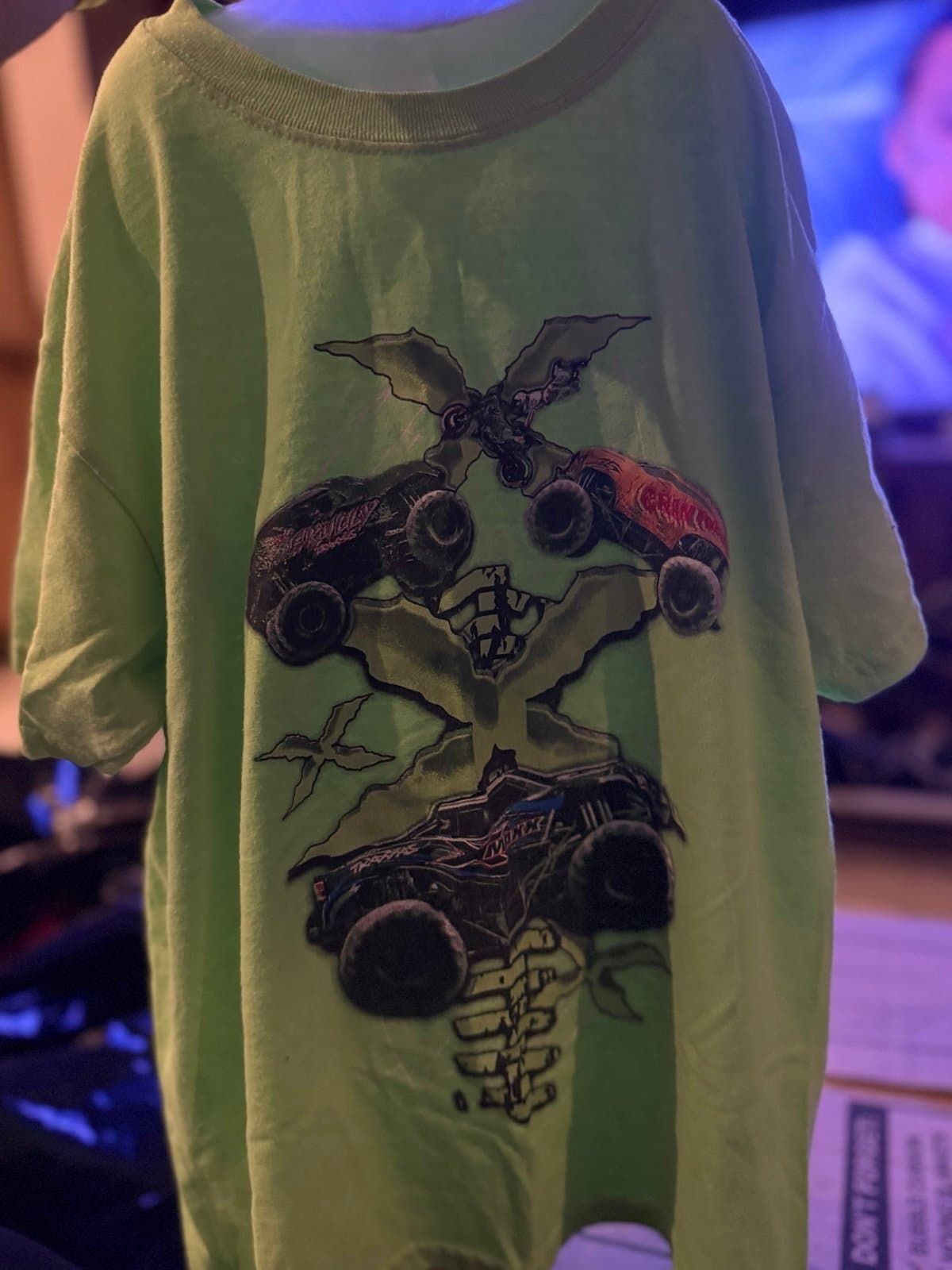 Gildan Neon Green Monster Truck T-shirt Traxxas