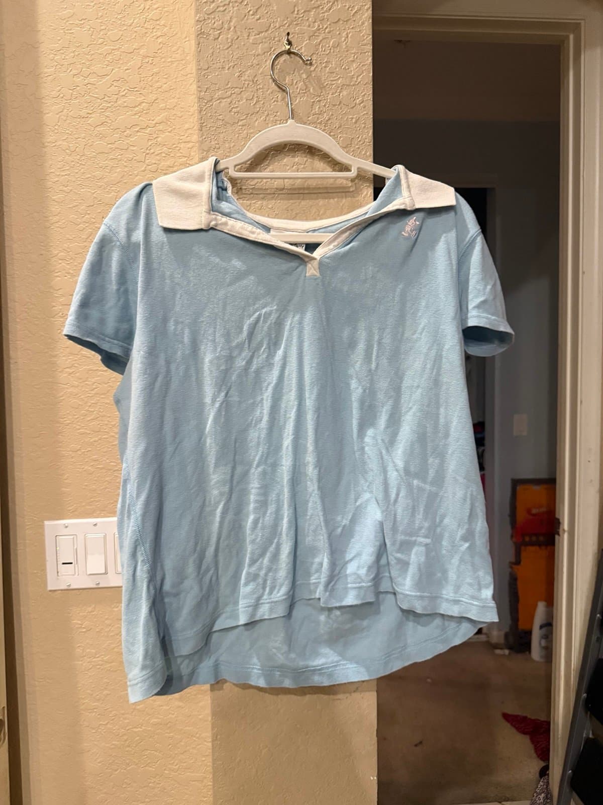 Walt Disney World Light Blue Mickey Mouse Polo Shirt XL