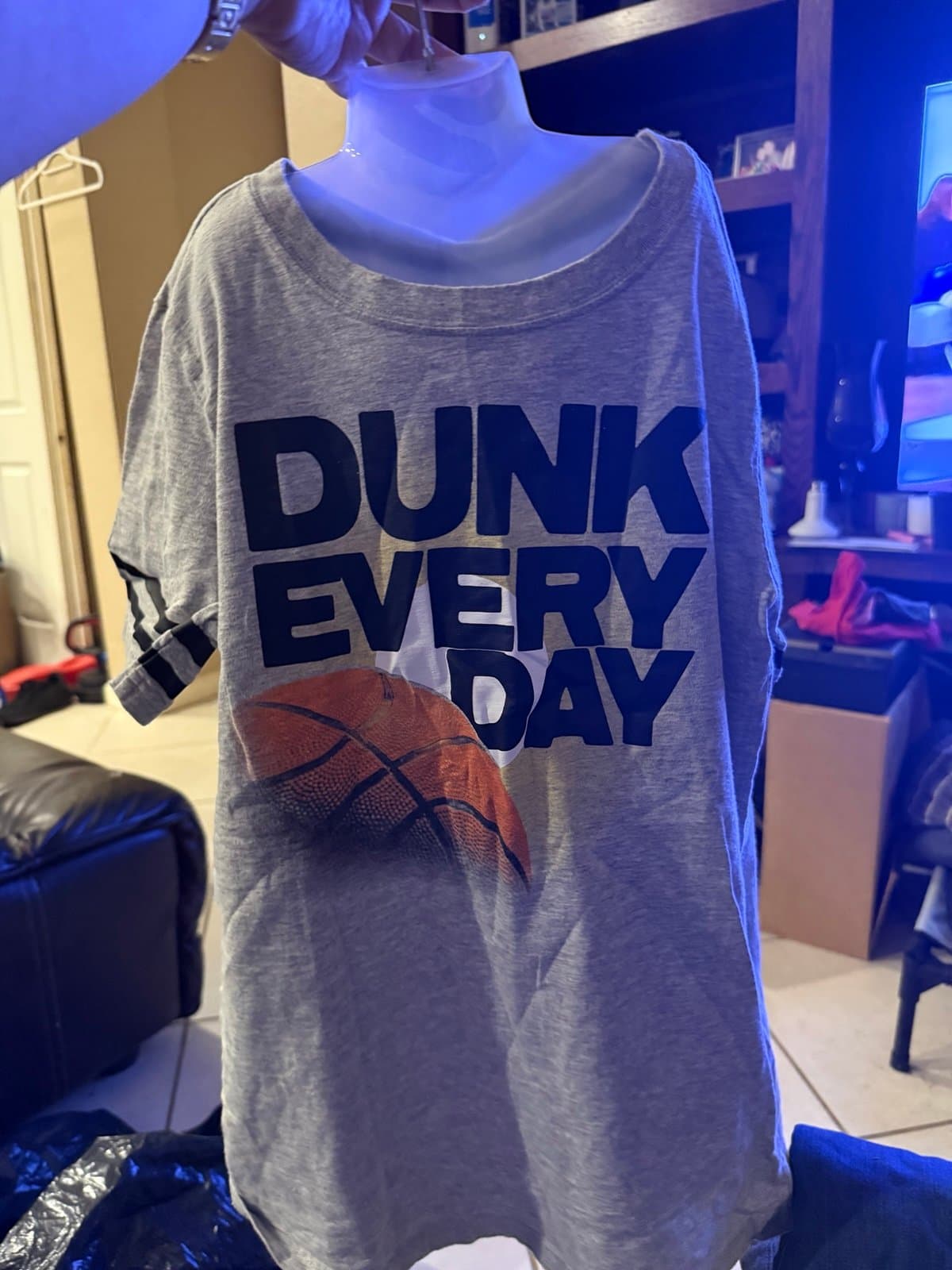 Carter's Kid 14 Dunk Every Day Basketball Long Sleeve Tee