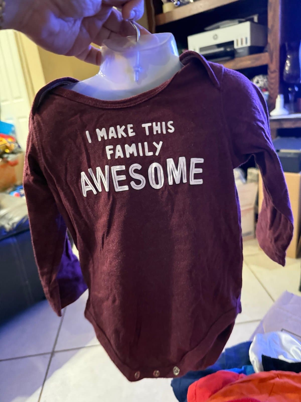 Jumping Beans 18M "I Make This Family Awesome" Bodysuit