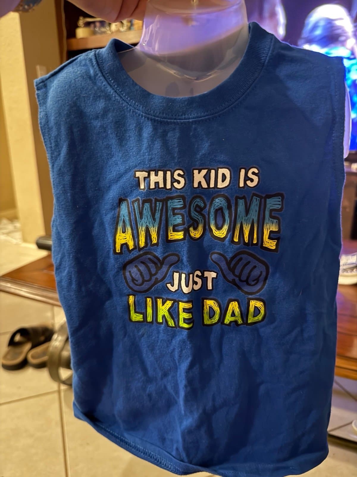 Garanimals 3T Blue 'This Kid Is Awesome Just Like Dad' Tank Top