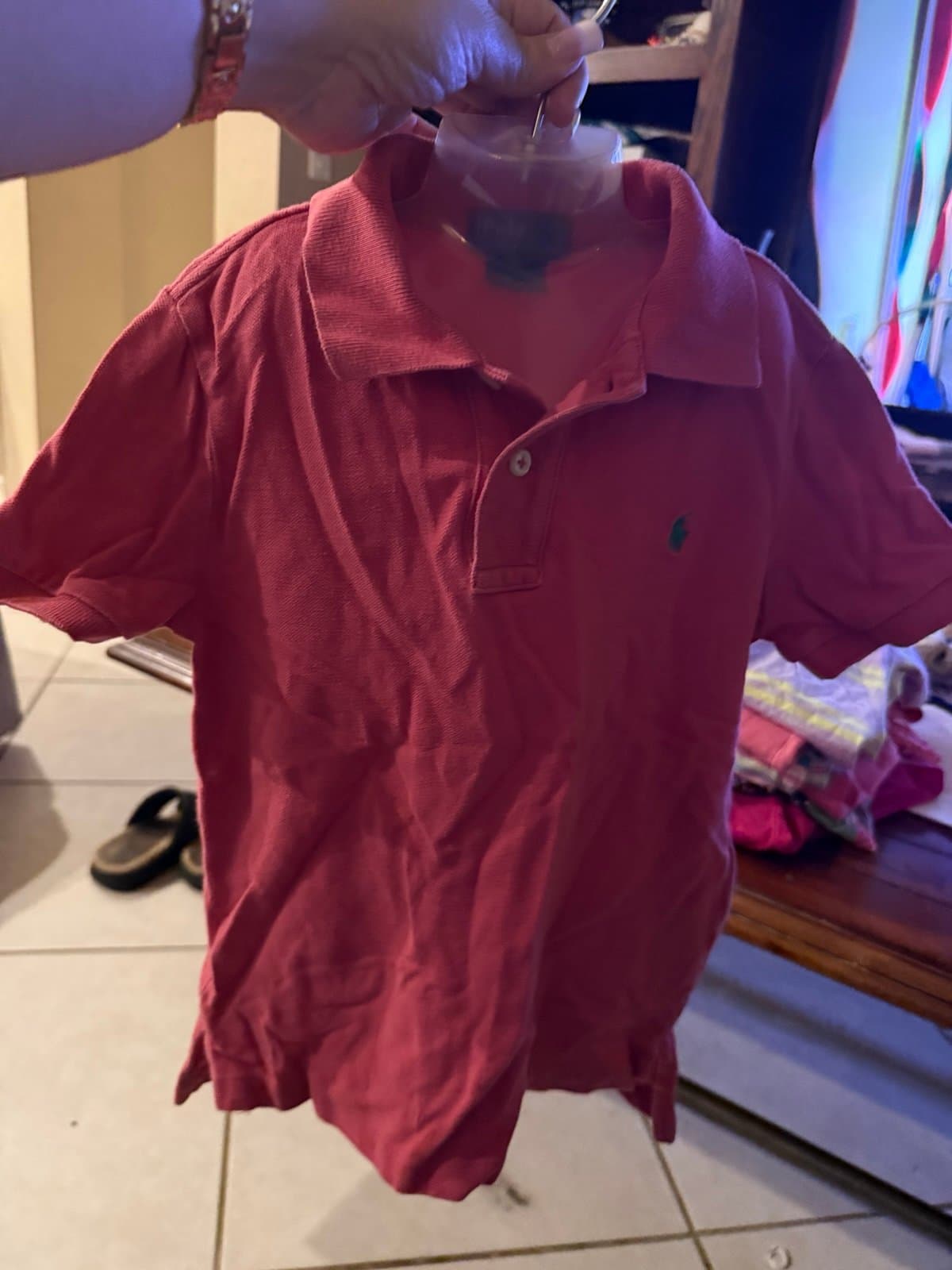Polo Ralph Lauren red polo shirt size 6