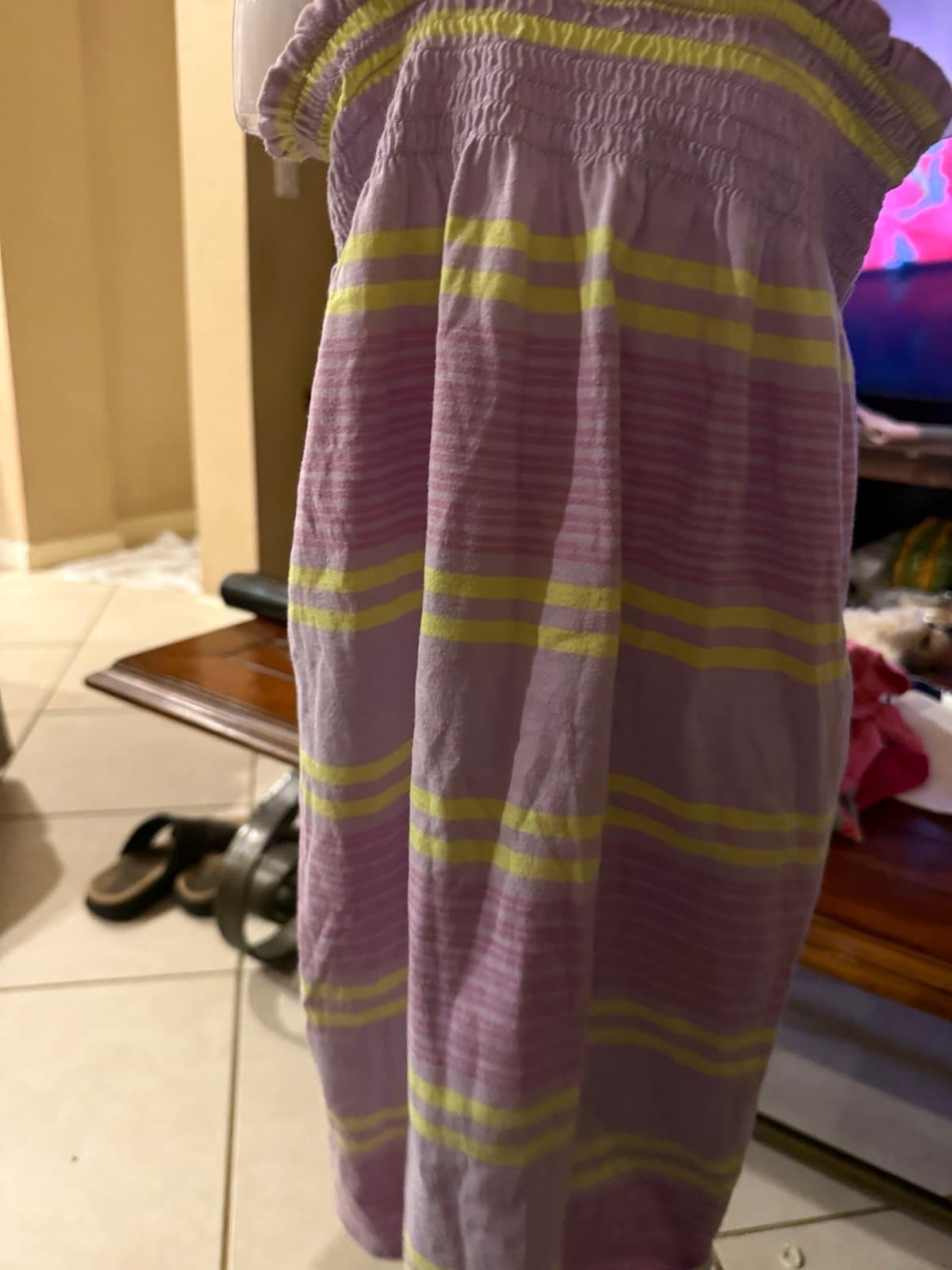 babyGap Toddler 5 Years Striped Shirred Dress