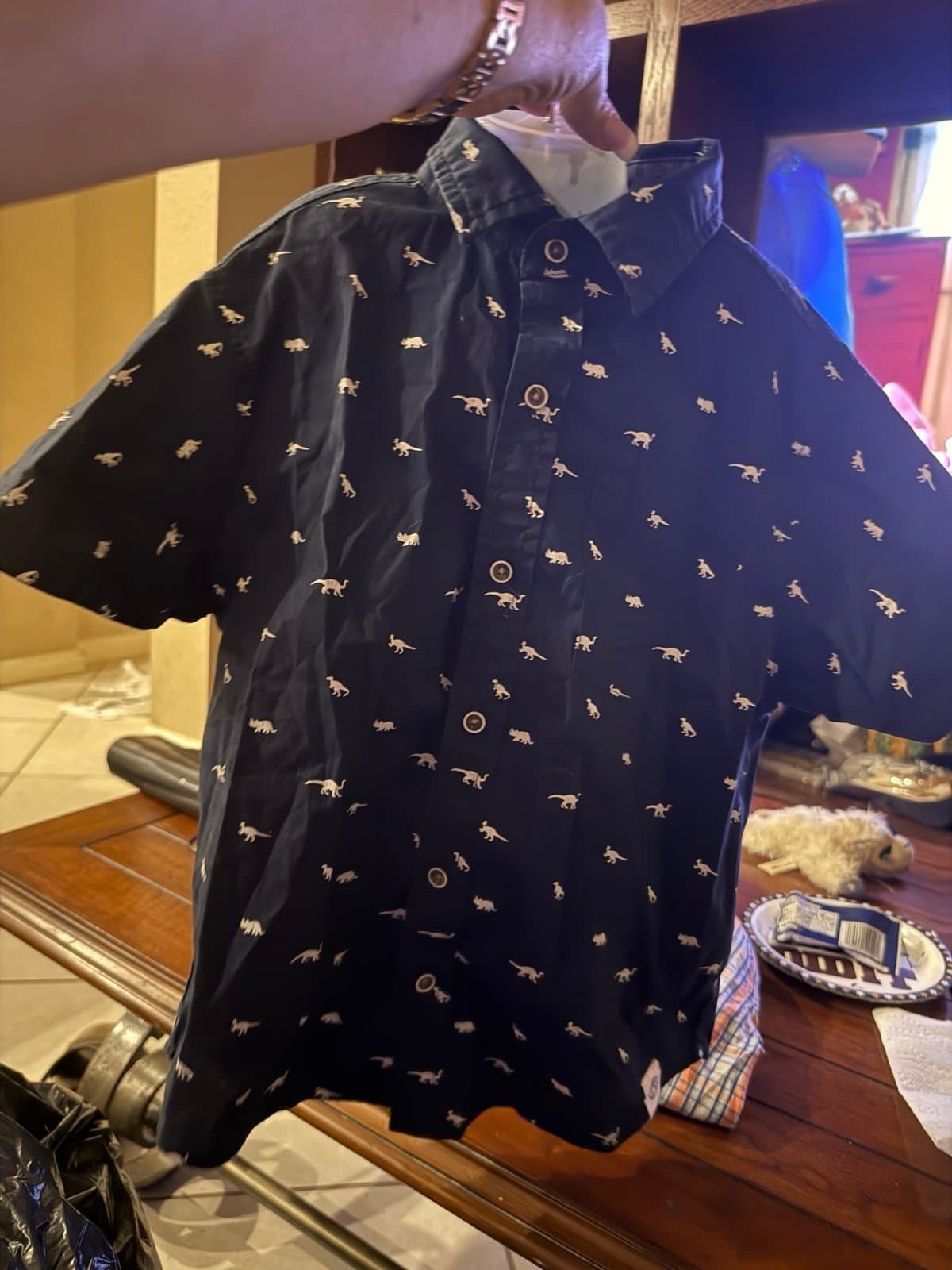 Free Planet dinosaur blue shirt Large (6)