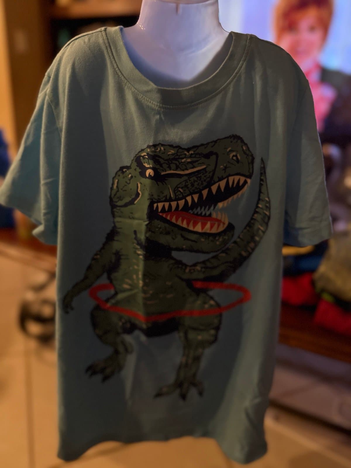 Cat & Jack dinosaur hula hoop t-shirt kids size M (8/10)