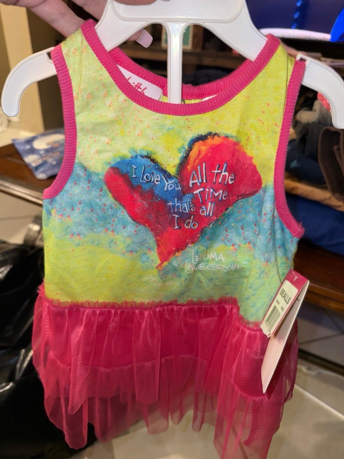 Little Leoma Lovegrove Baby Dress 12 Months Heart Graphic Tulle dress
