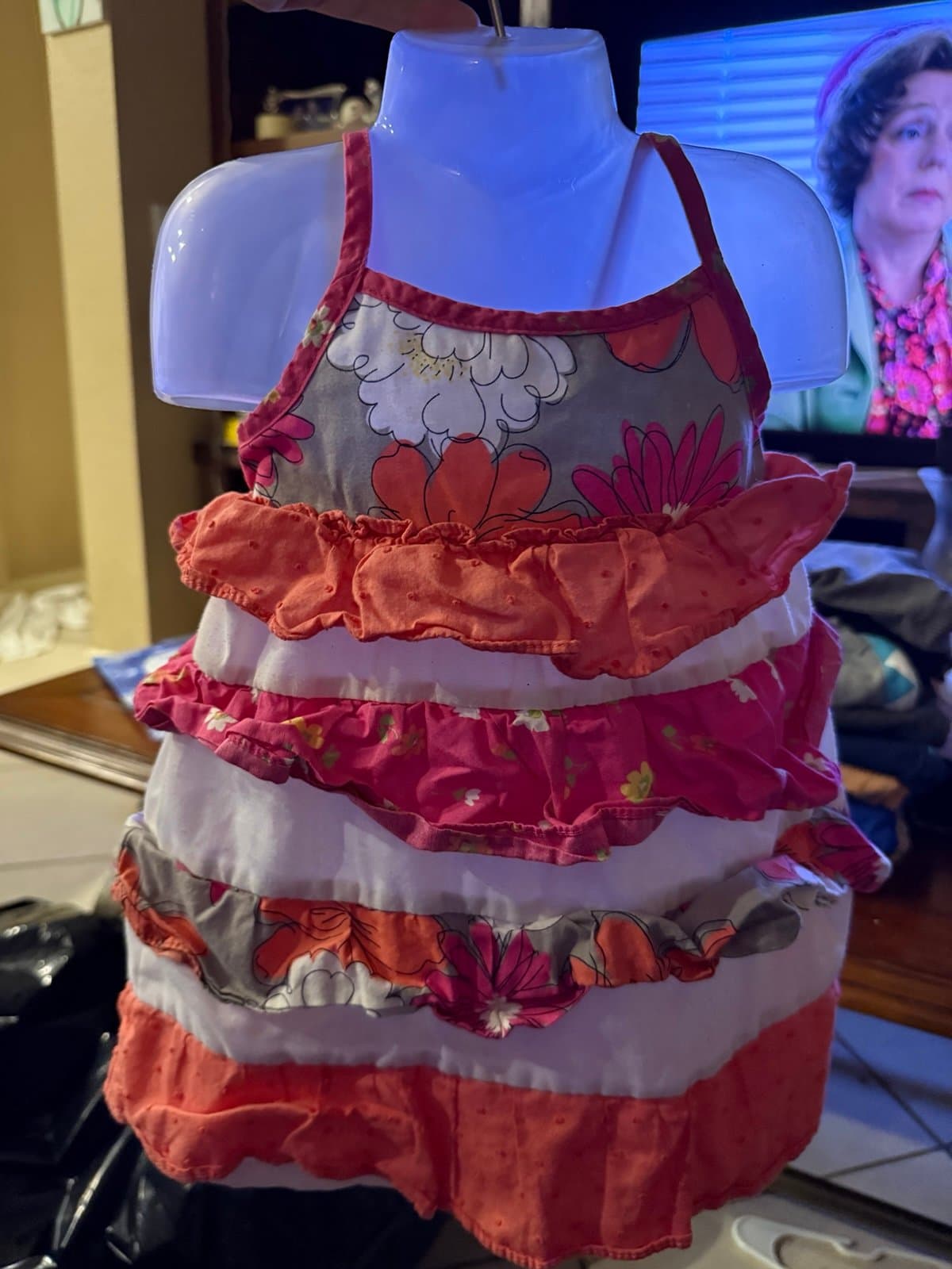 Penelope Mack Ruffled Floral Dress 18 Months