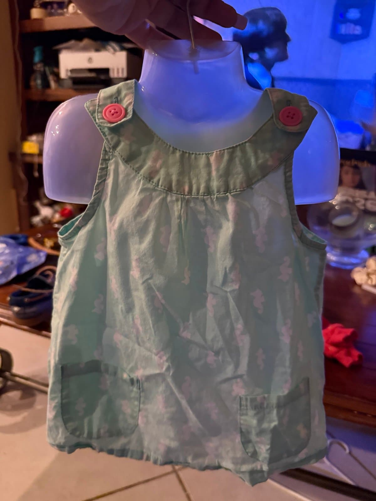 Carter's Mint Green Seahorse Baby Dress 24 Months