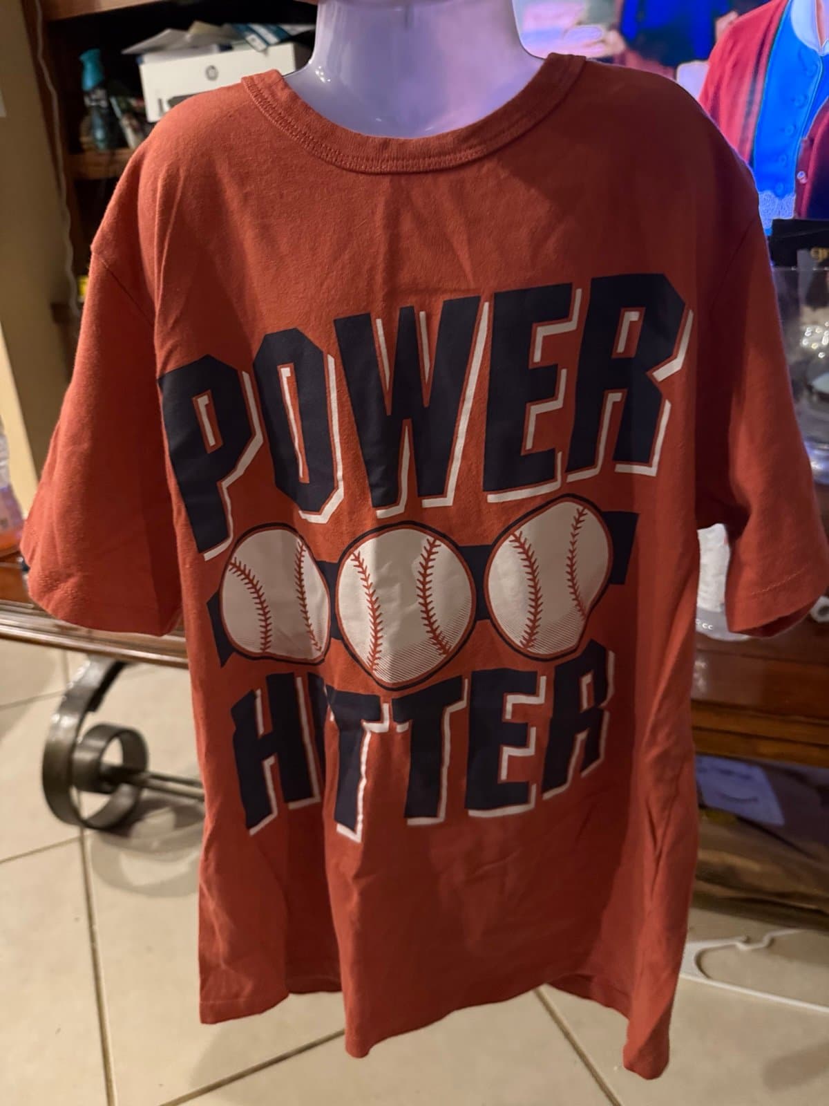 Childrens Place Power Hitter Baseball T-shirt M/M 7/8