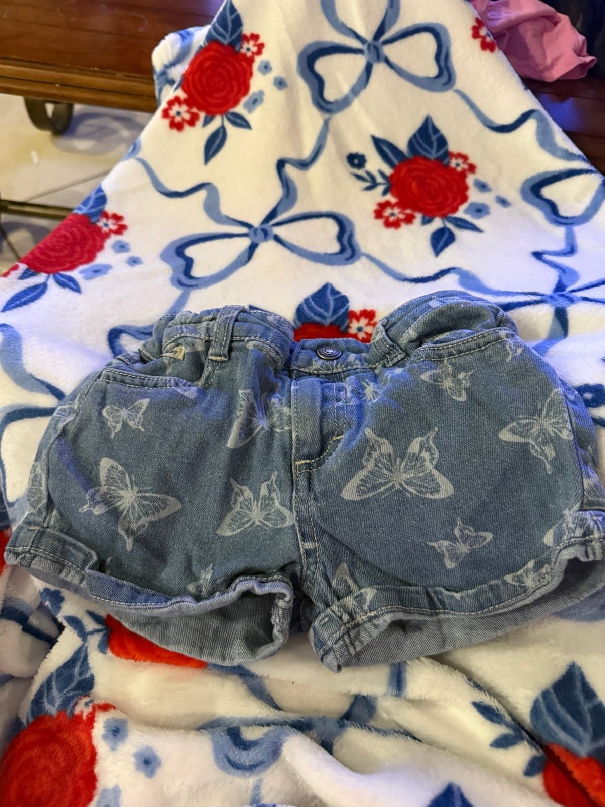 Calvin Klein Jeans denim butterfly shorts 3T