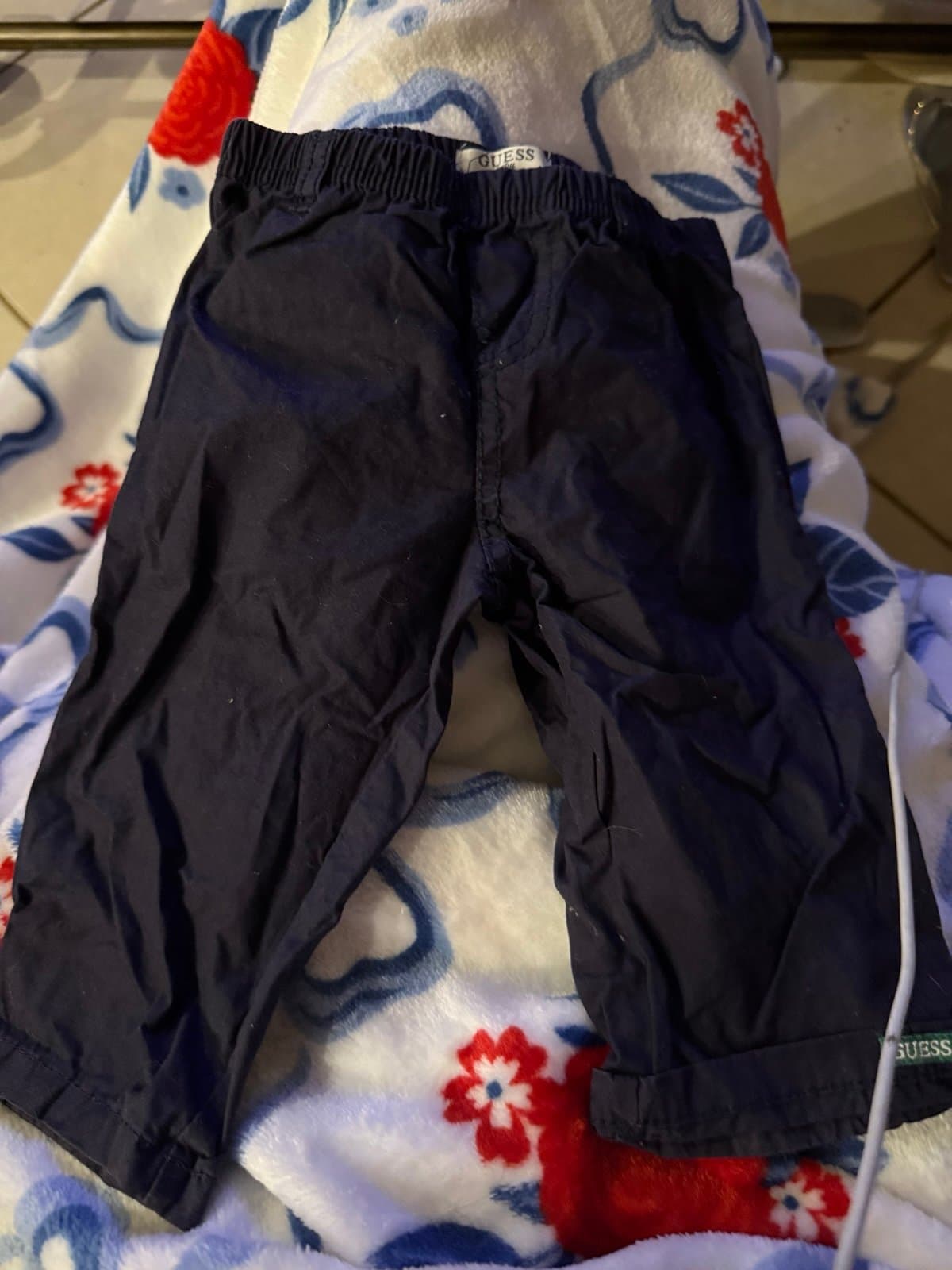 Guess Baby Navy Pants 6-9M