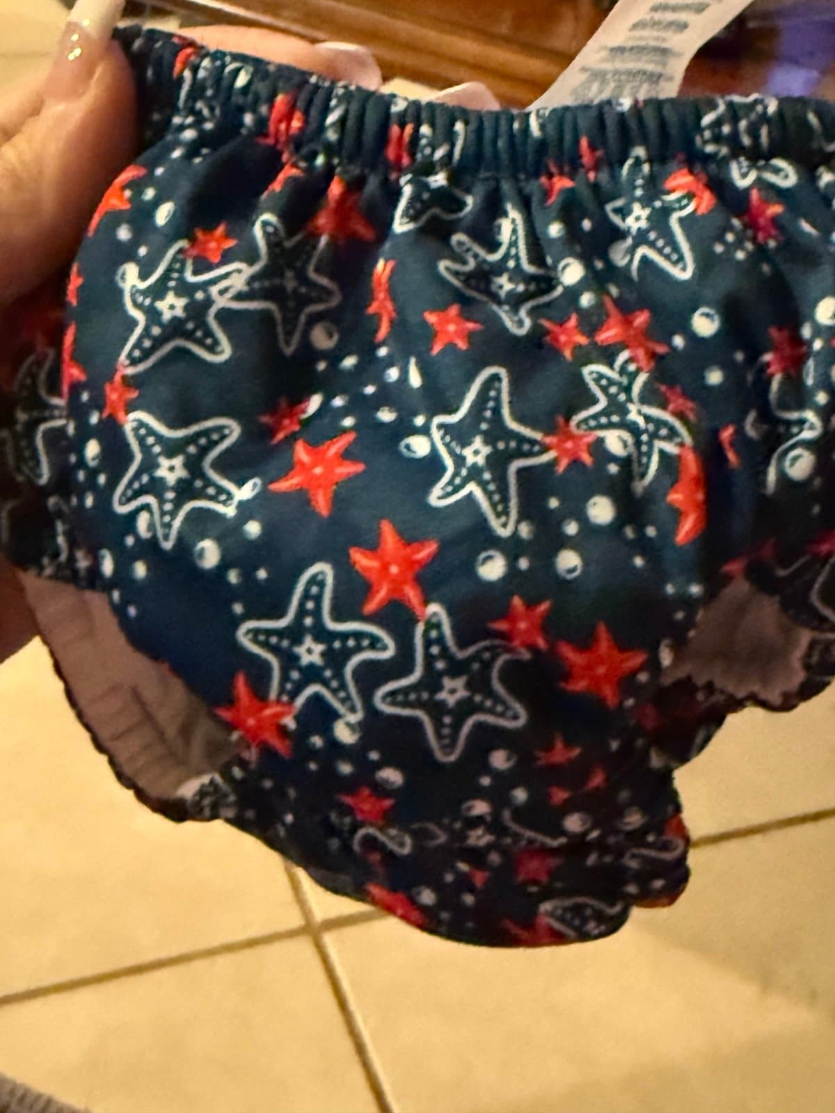 i play. baby swim diaper starfish print 6 months UPF 50+