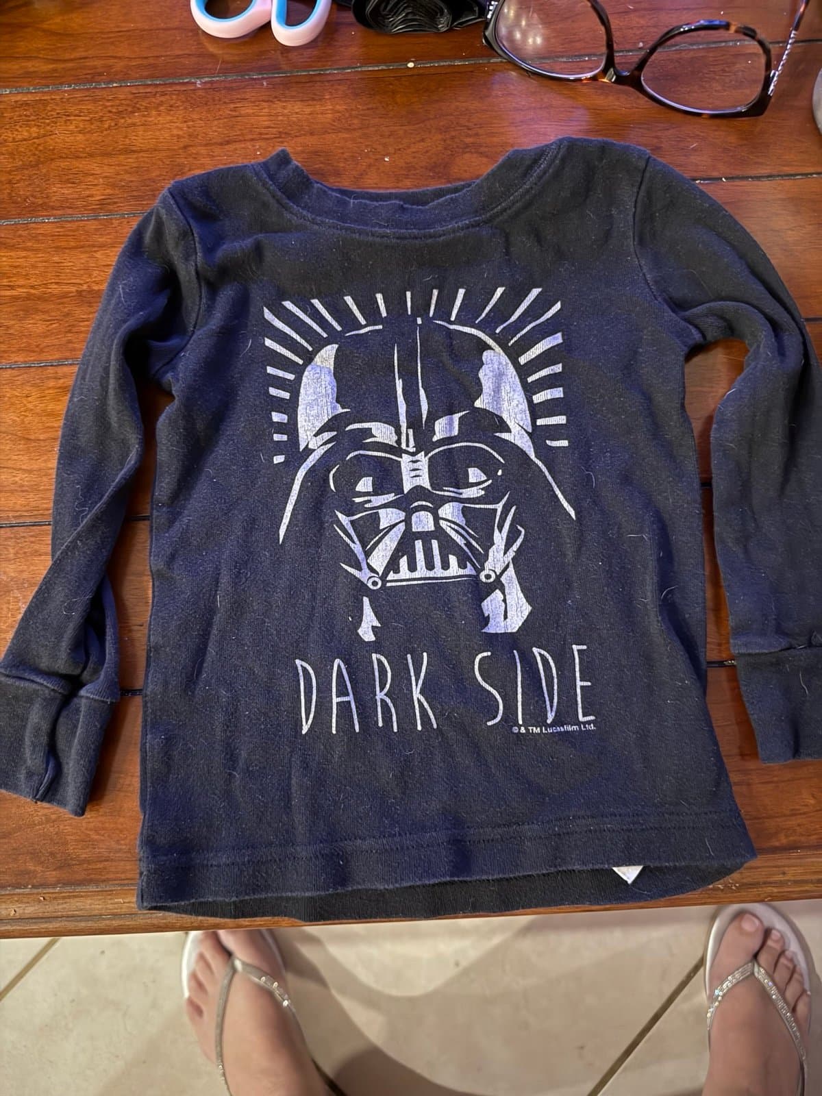 Old Navy Star Wars Darth Vader Dark Side long sleeve shirt 2T