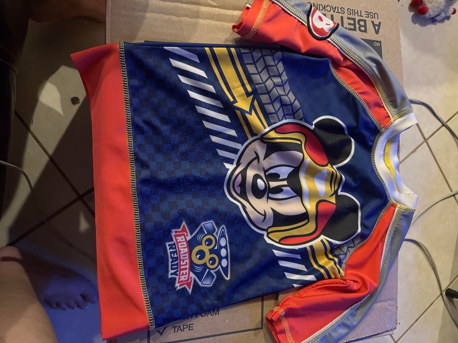 Disney Store Mickey Mouse Roadster Racers Shirt Size 7/8