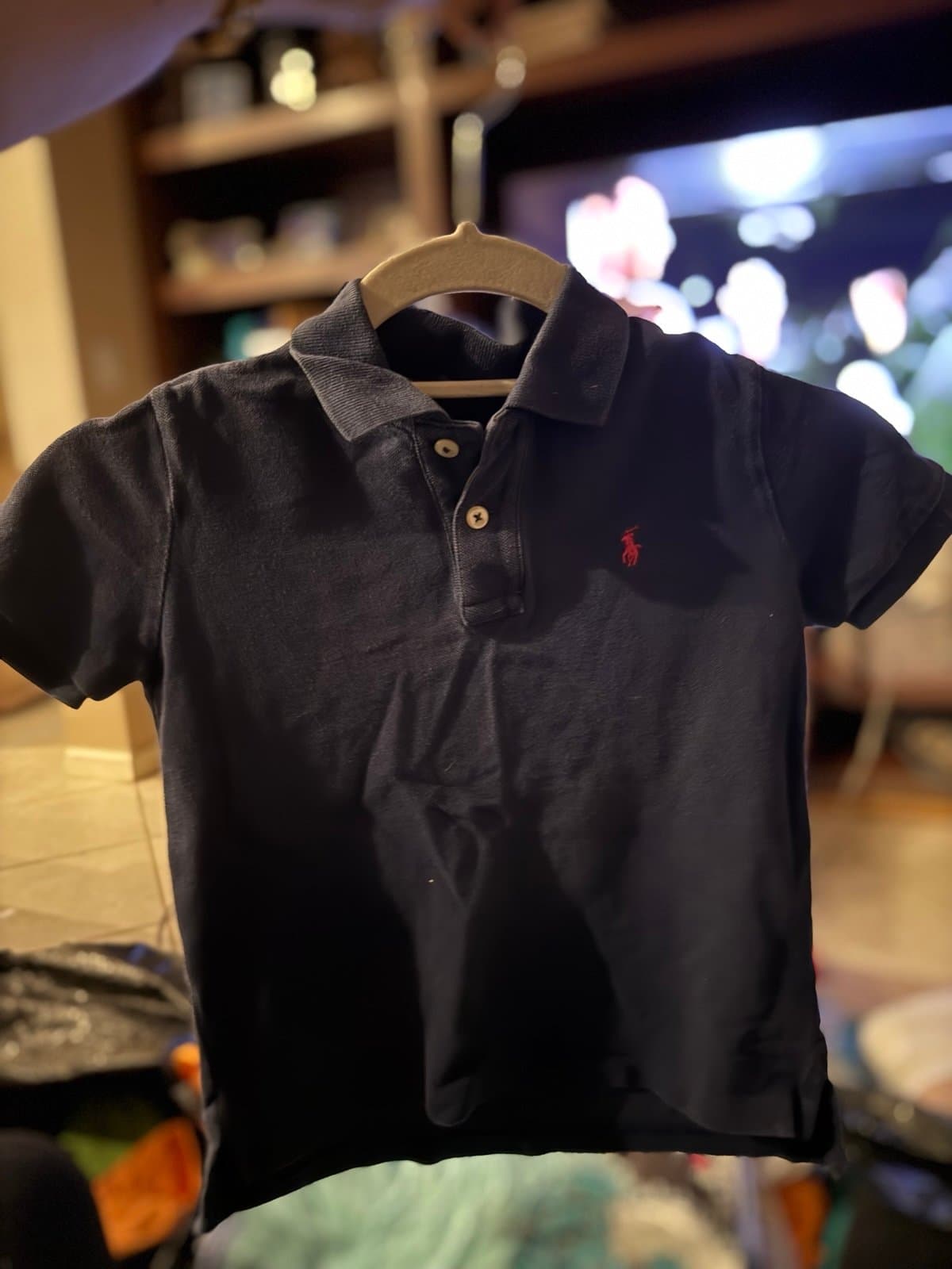 Boys Polo by Ralph Lauren navy blue polo shirt size 6