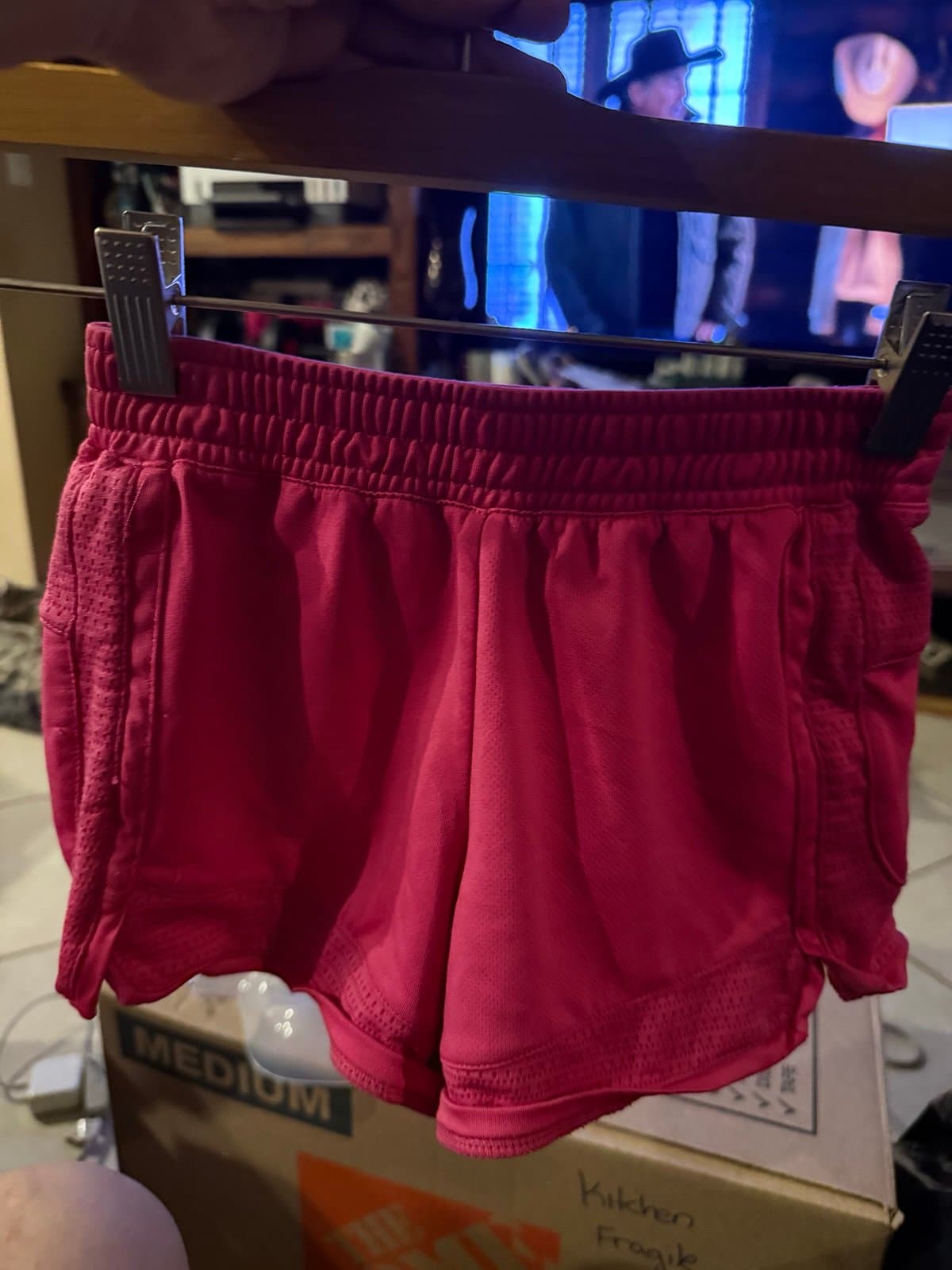 Champion pink athletic shorts girls M(7-8)