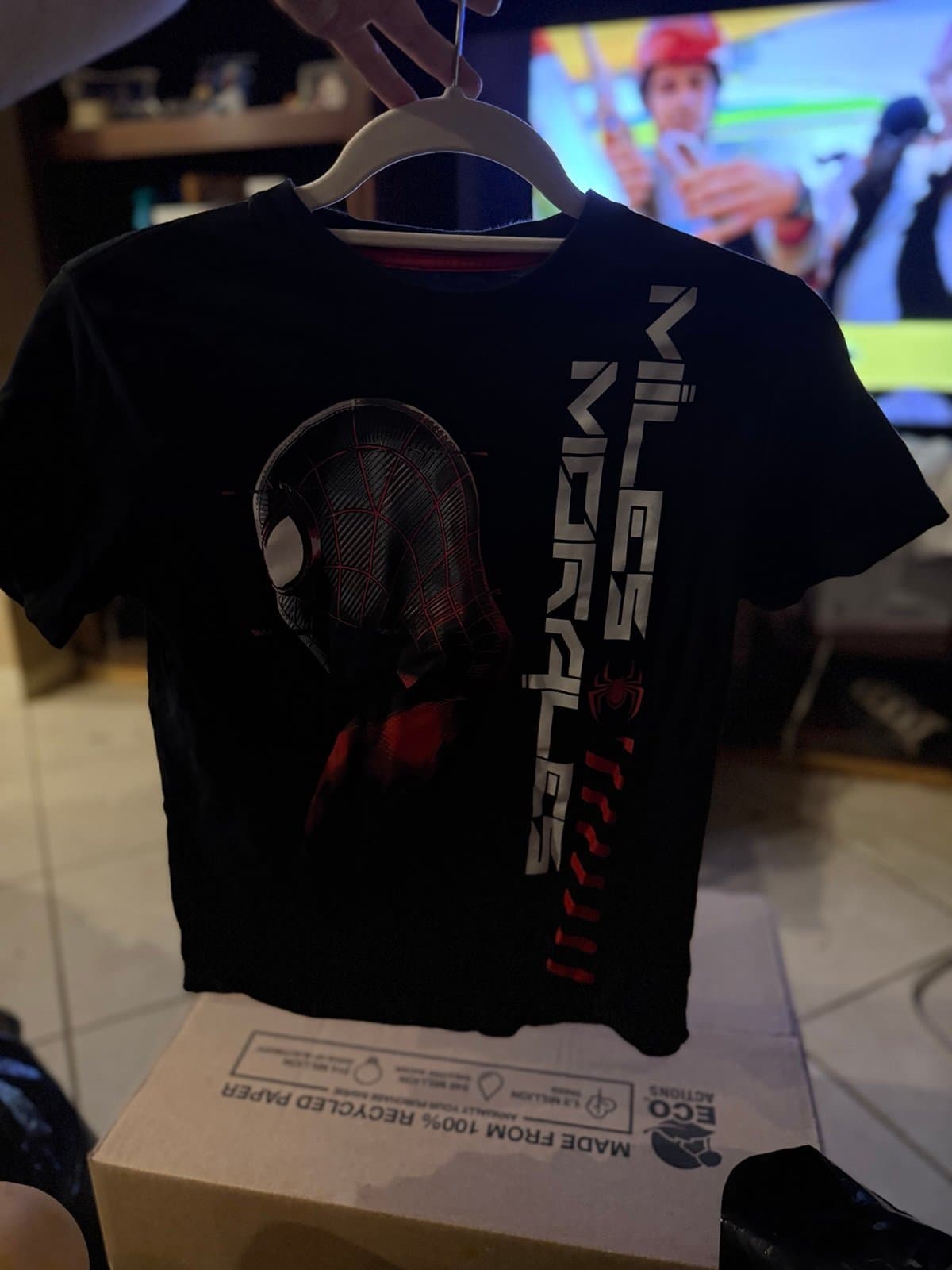 Marvel Miles Morales Spider-Man T-shirt Kids Size 10/12