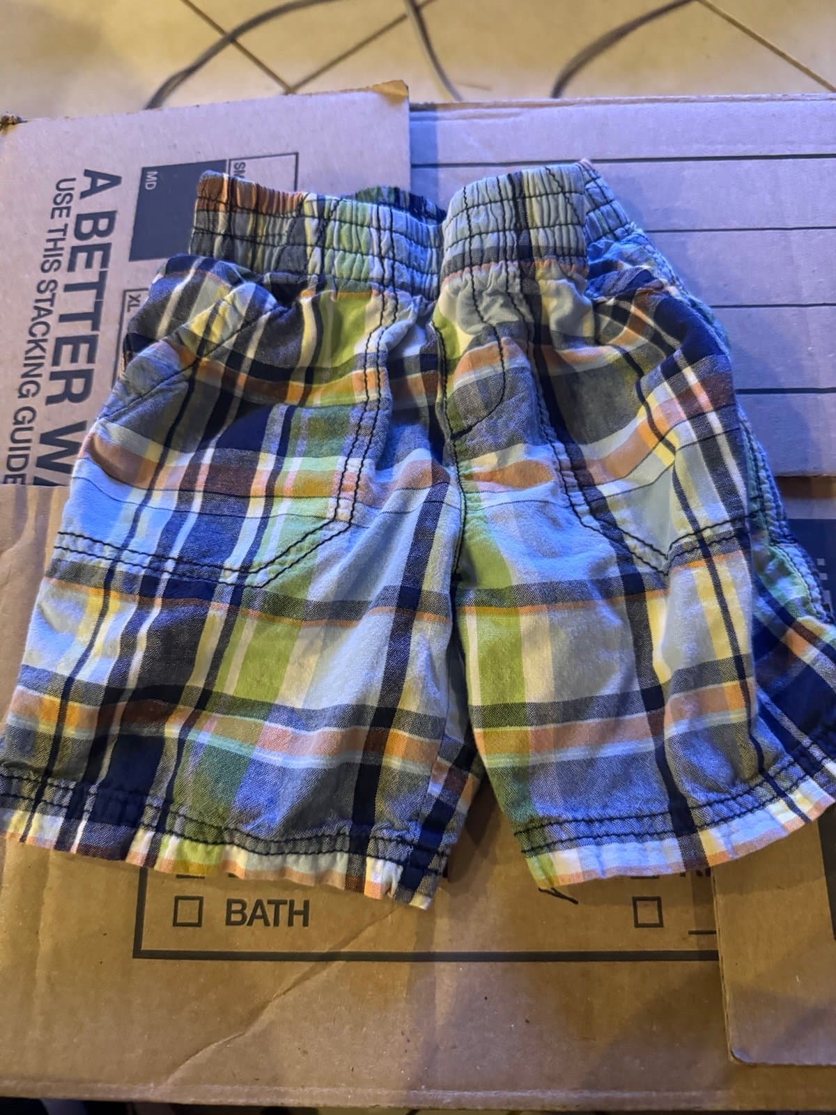 Boys Jumping Beans 2T Plaid Shorts