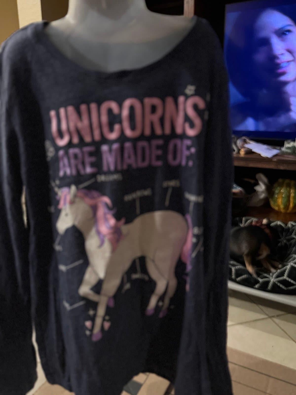 PLACE Unicorn Long Sleeve Shirt M/M 7/8