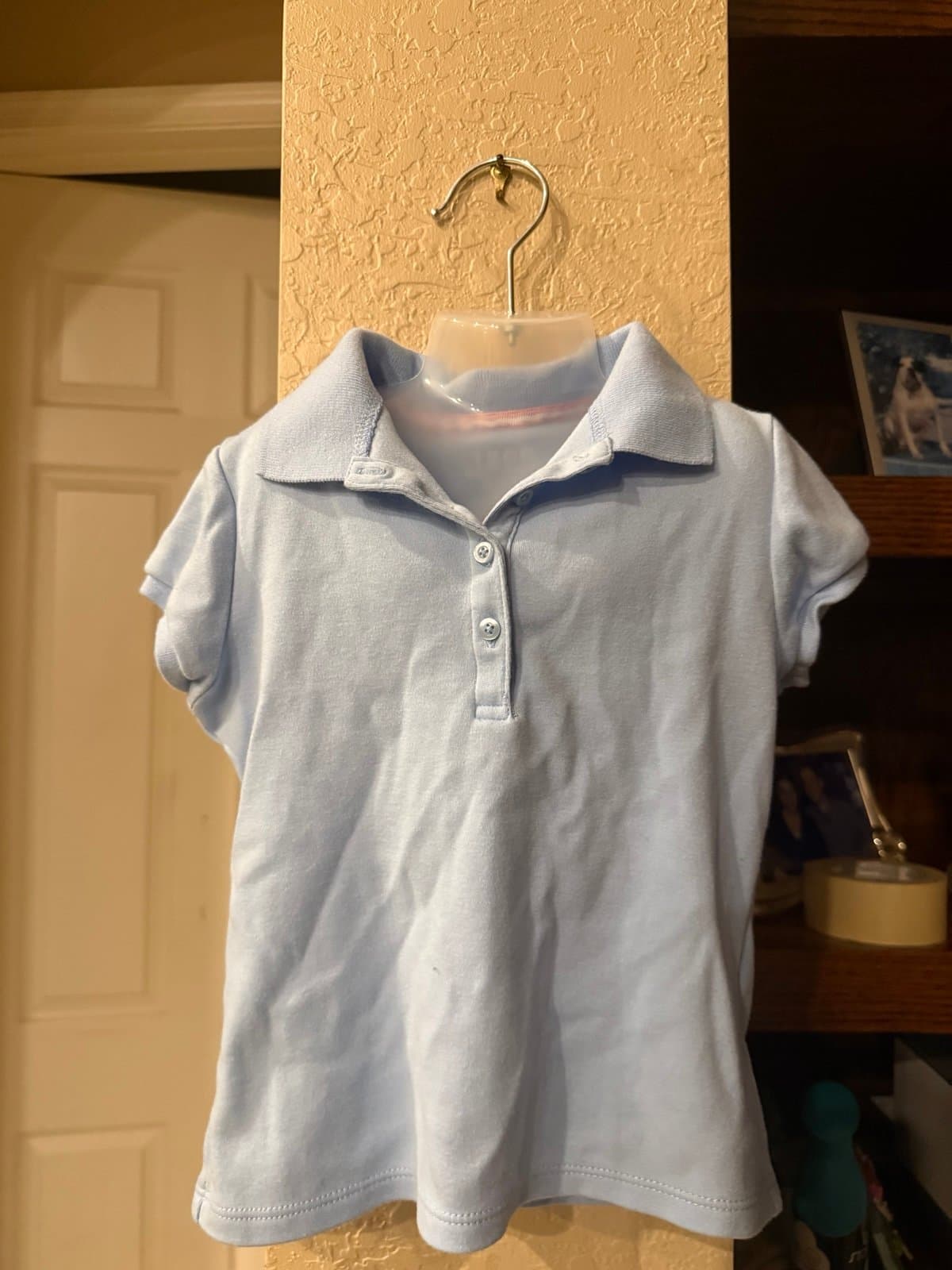 IZOD Light Blue Polo Shirt School Uniform XS (4/5)