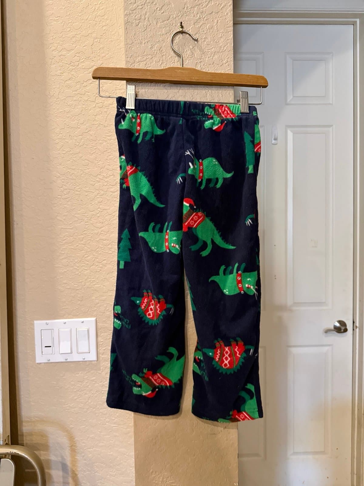 Carter's Christmas Dinosaur Fleece Pajama Pants 6/6A
