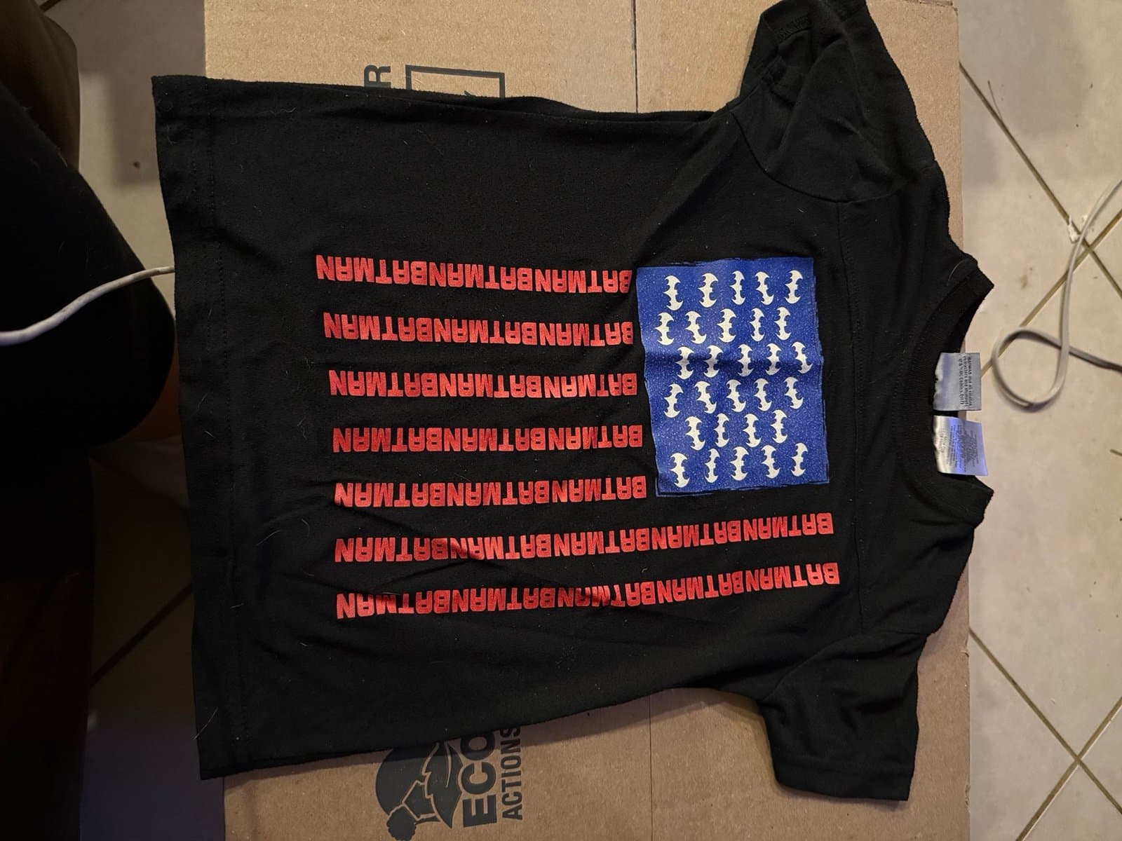 Batman American Flag T-shirt XS