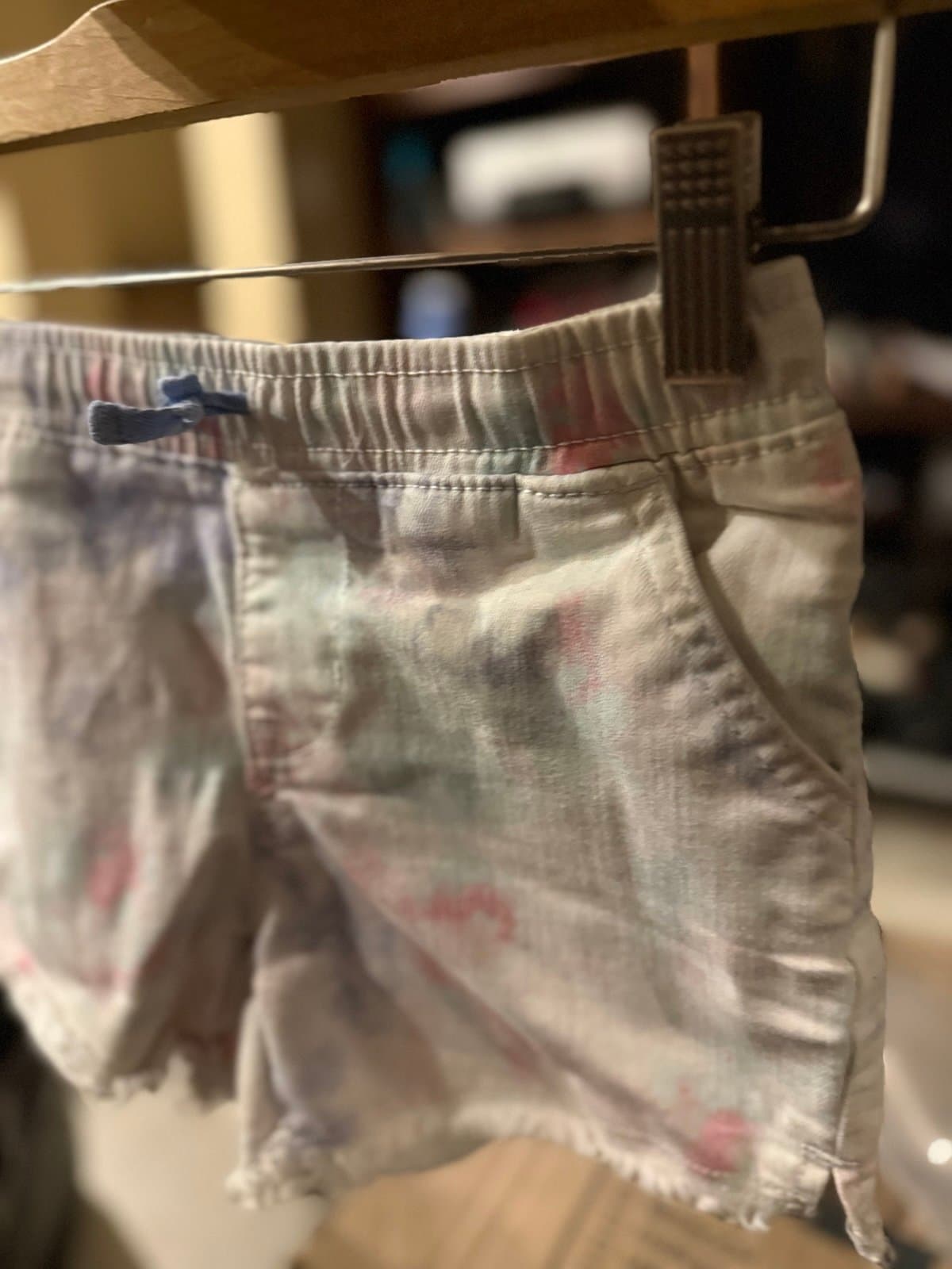 Cute Tie-Dye Shorts with Elastic Waist