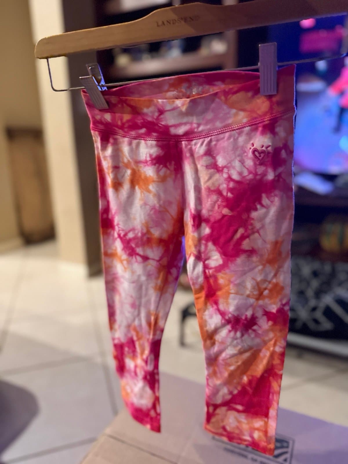 Justice tie-dye leggings size 6