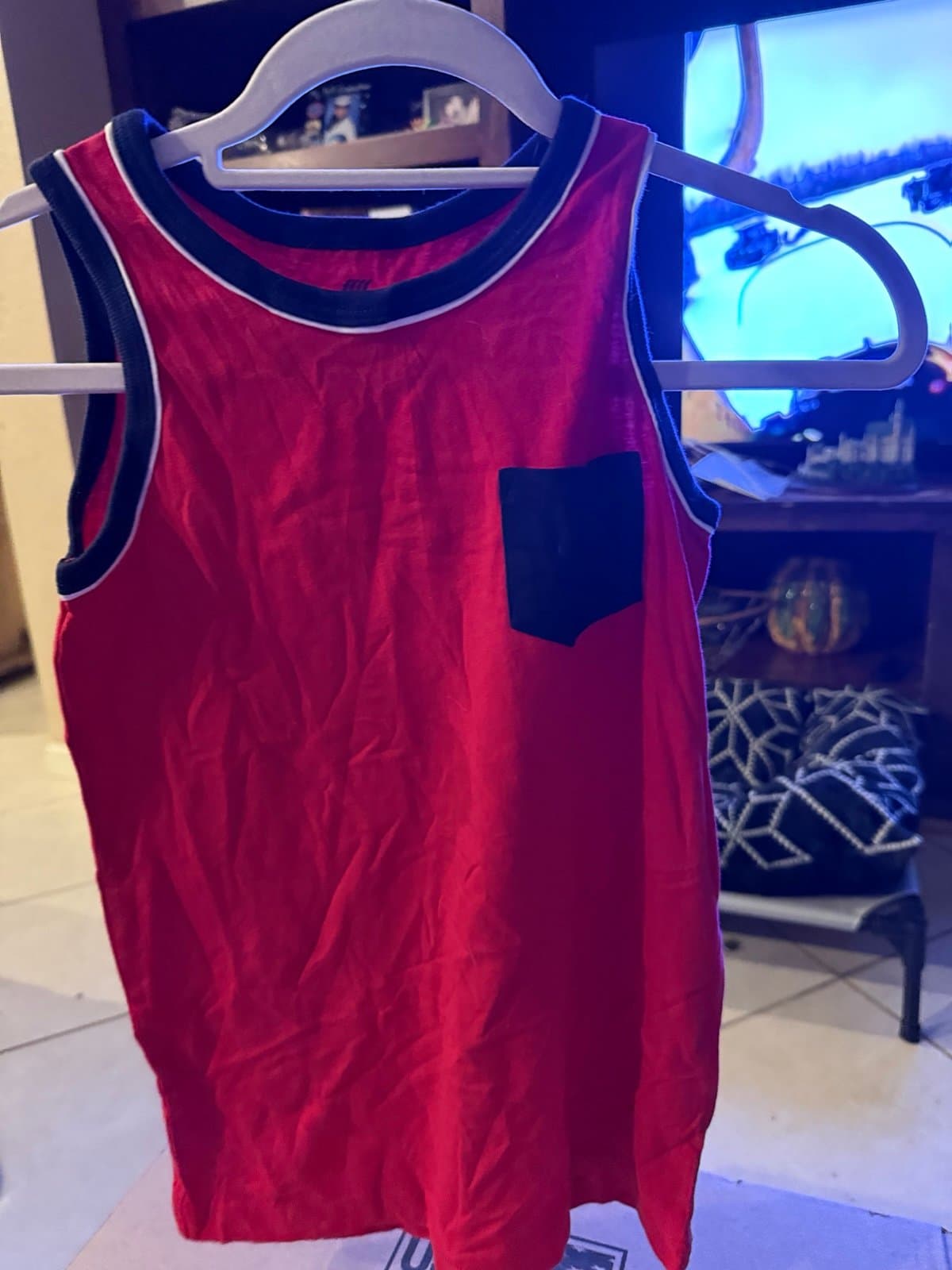 Boys Place Sport Red Navy Tank Top M/M