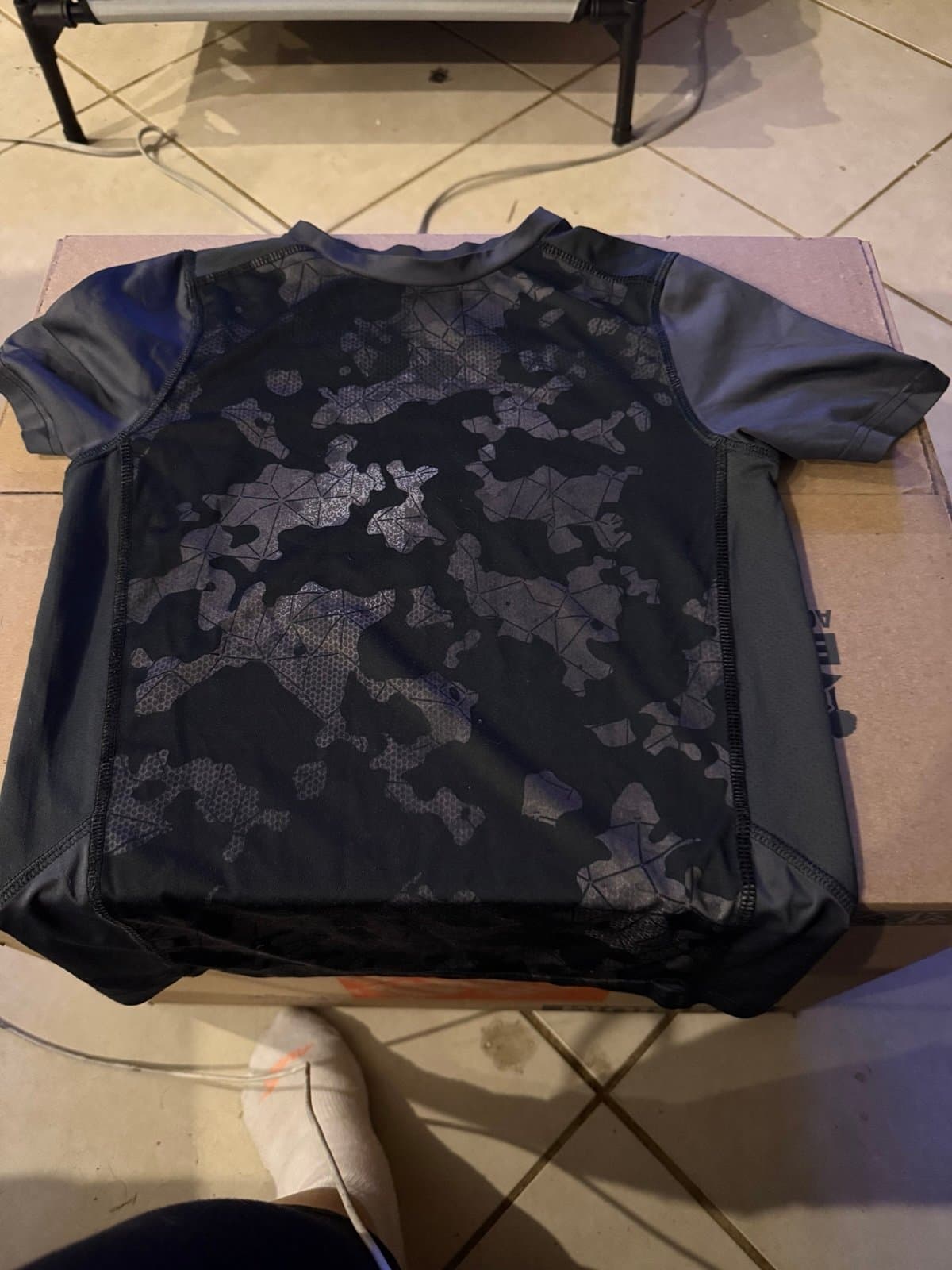 Champion Black Camo Athletic Shirt M (8-10)
