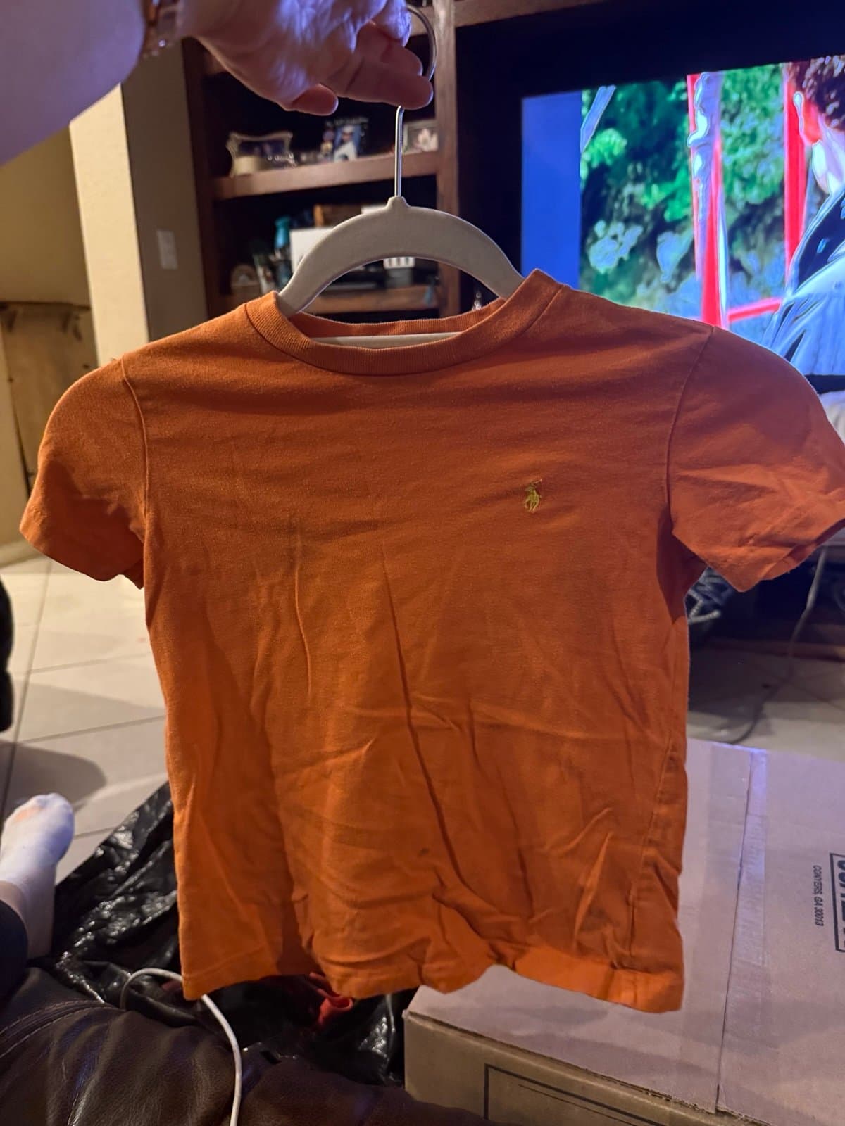 Polo Ralph Lauren Orange T-Shirt Size 5