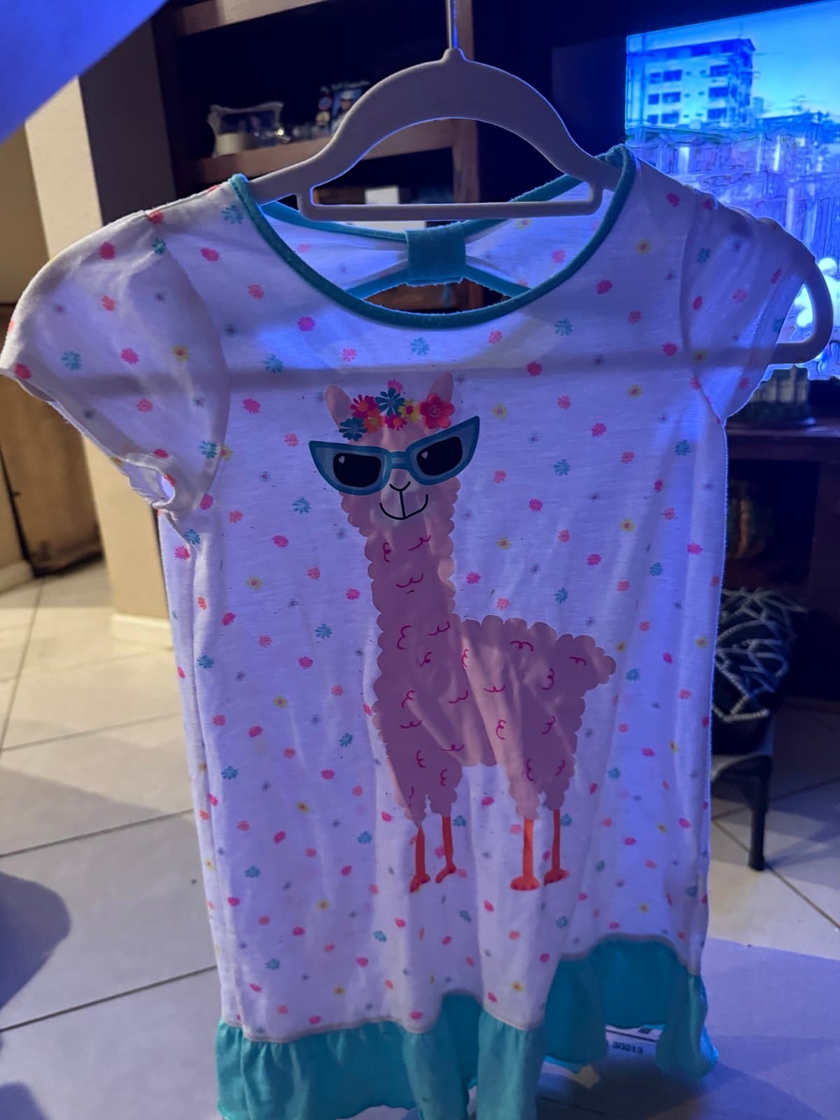 So Girls Llama Nightgown XS (5/6)