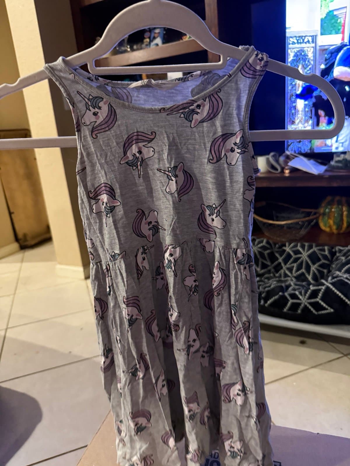 H&M Unicorn Dress Girls US 6-8Y