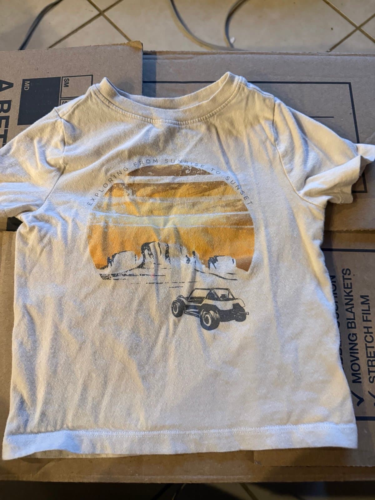 Old Navy 2T T-Shirt Off-Road Buggy Sunset Graphic